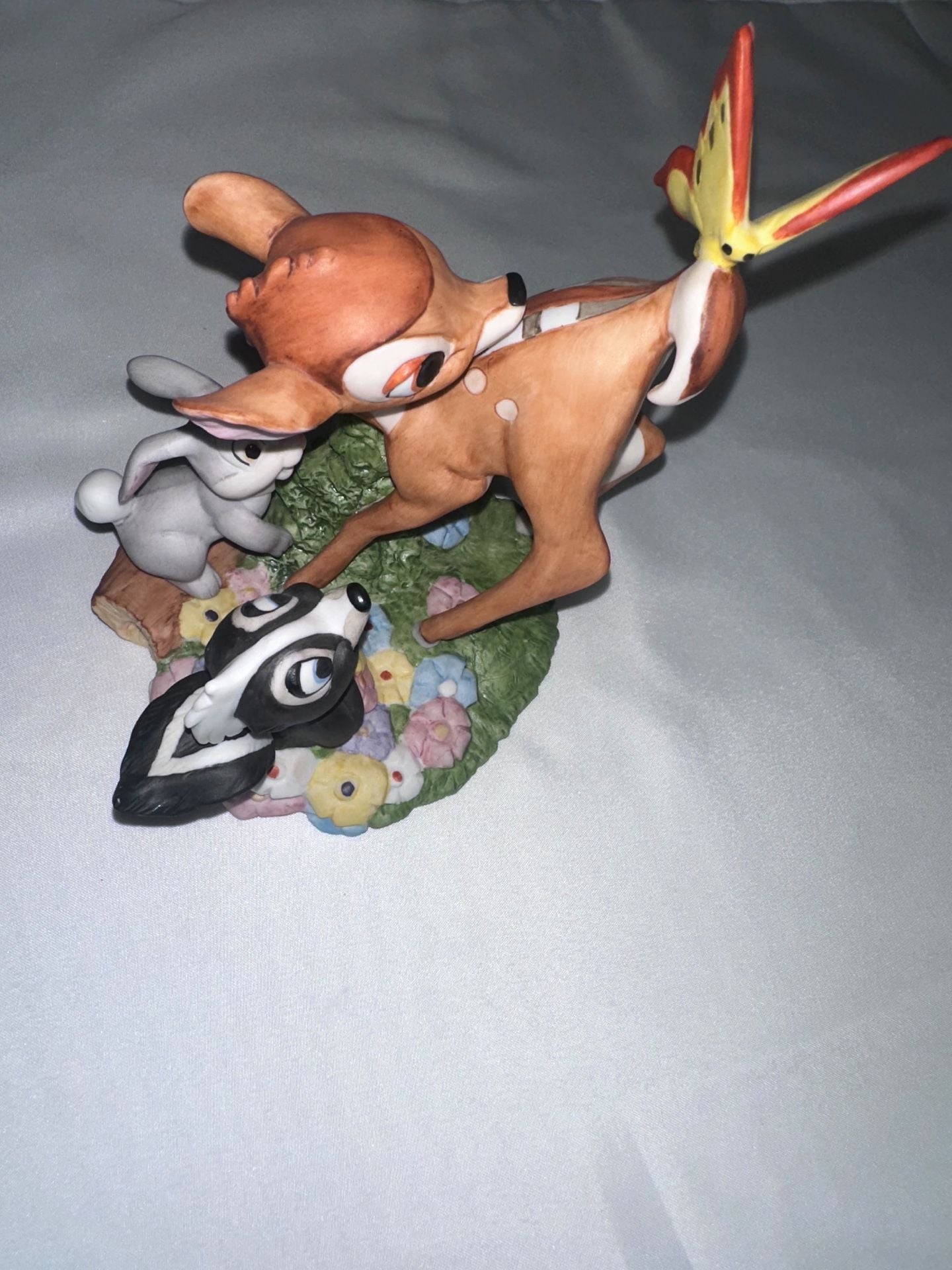 Disney Classics Bambi Thumper Flower Figurine 1