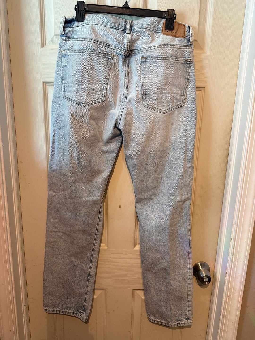 PacSun Baggy Jeans 32x32 Light Wash Distressed Denim 3