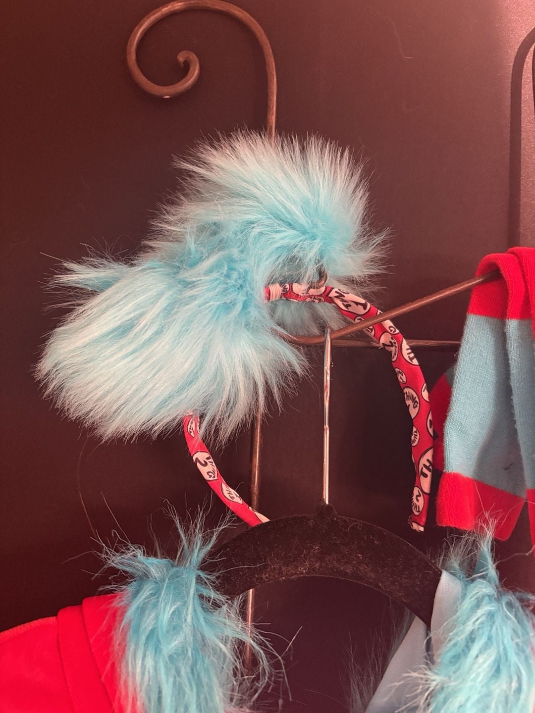 Dr. Seuss Thing 2 Costume Dress Size M Red Blue 2