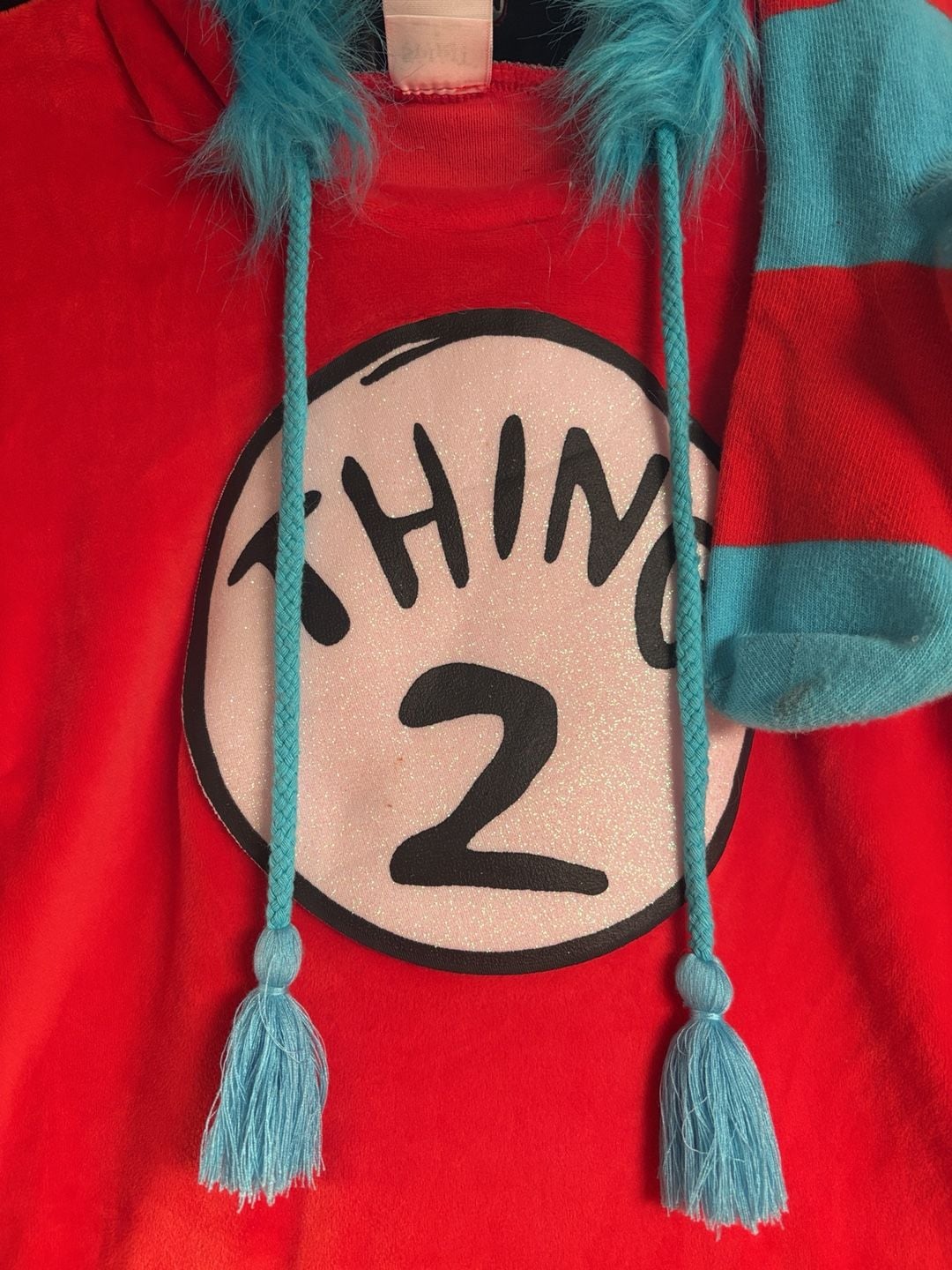 Dr. Seuss Thing 2 Costume Dress Size M Red Blue 5