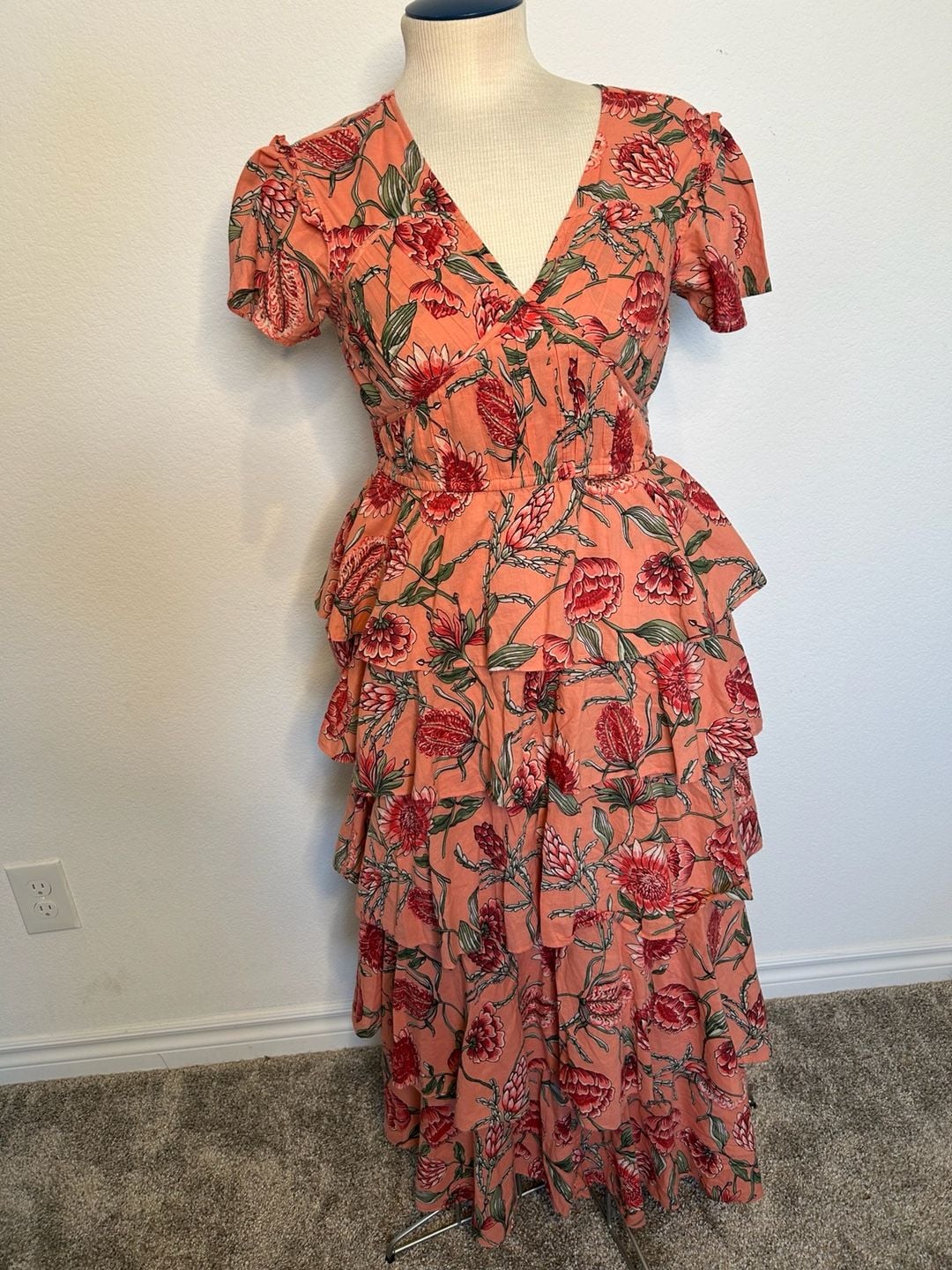 Brigit Tiered Midi Dress 2