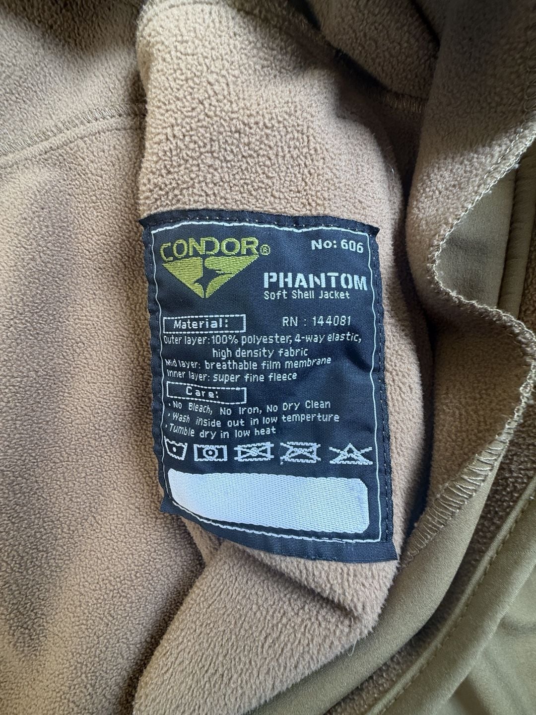 Condor Summit Soft Shell Jacket Tan 10