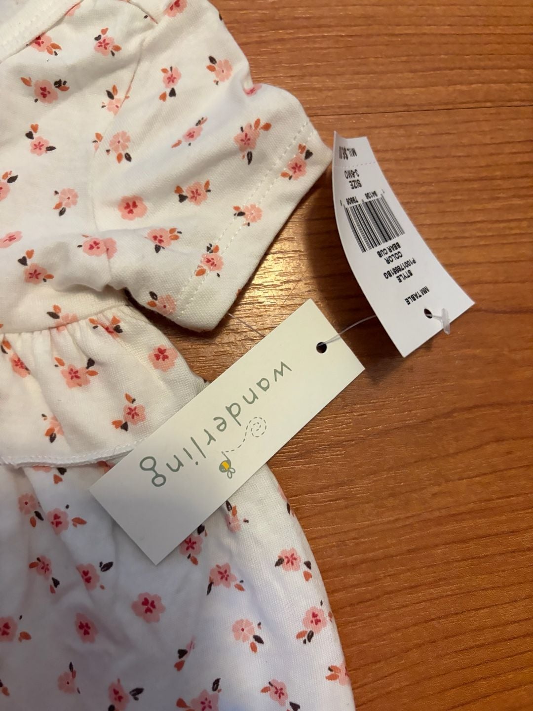 Wanderling Floral Dress Size 3-6M Bear Cub 5