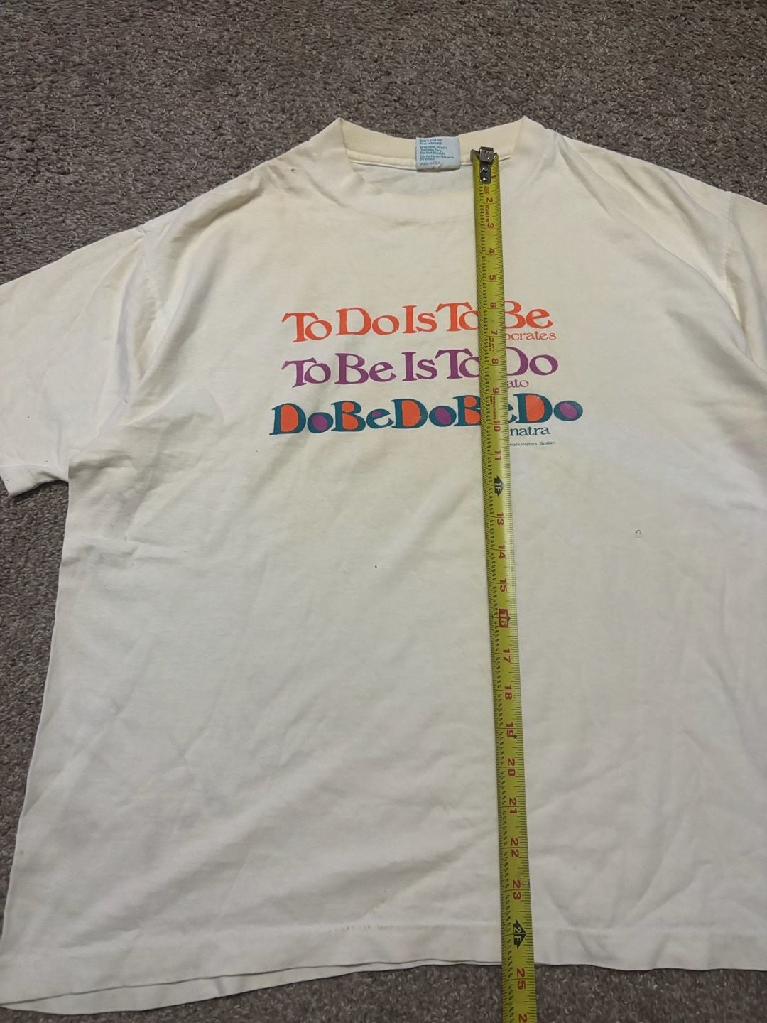 1990s Peacock Papers To Do Is To Be T-Shirt Size XL Vintage Sinatra 3