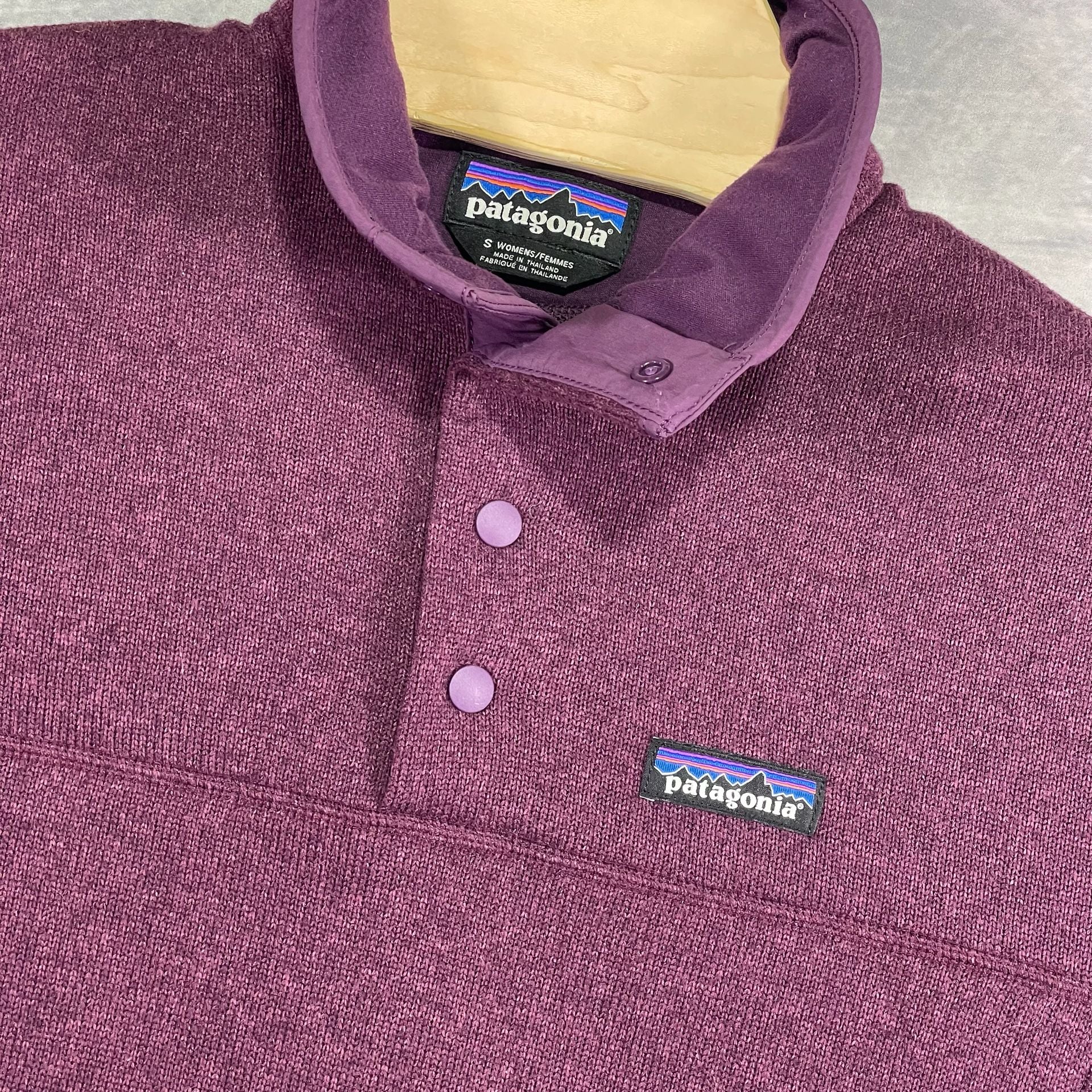 Patagonia Snap-T Fleece Pullover Size S Purple 2