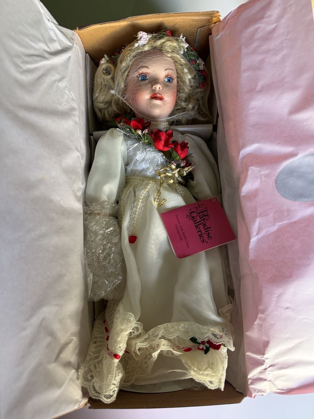 Paradise Galleries Treasury Collection Porcelain Doll In Box 3