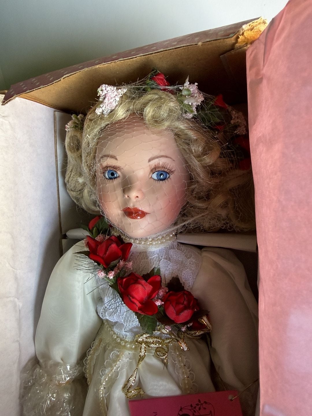 Paradise Galleries Treasury Collection Porcelain Doll In Box 4