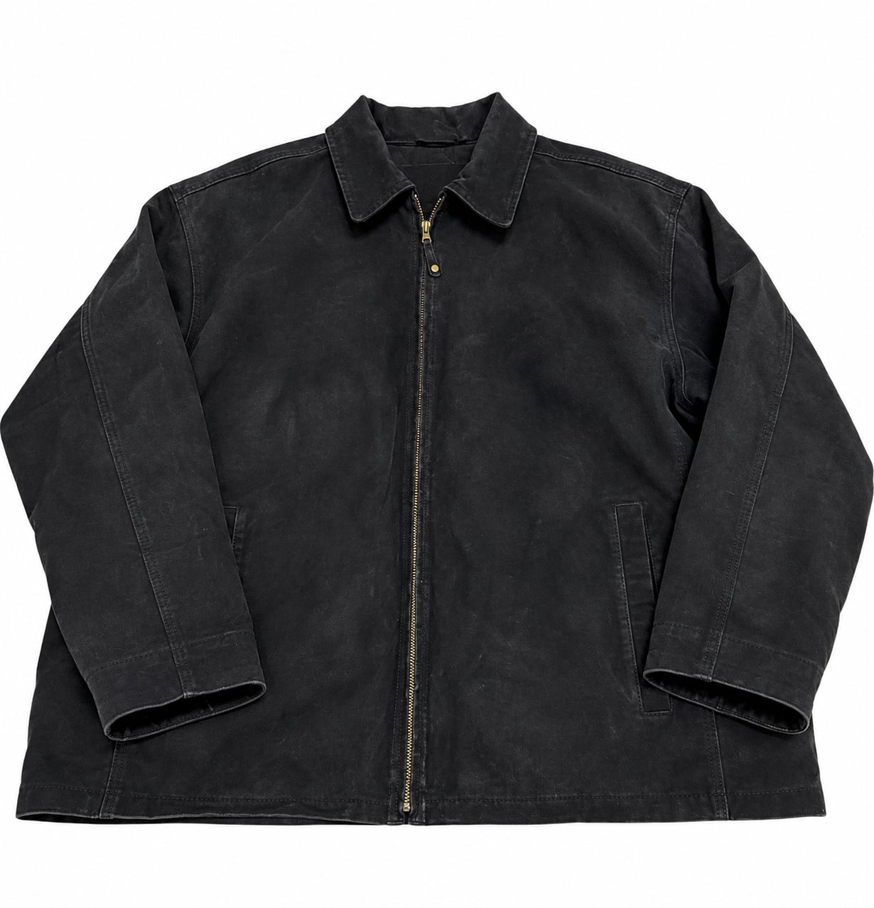 Vintage Knightsbridge Genuine Leather Suede Jacket Men's XL Black Quilted Lined 2