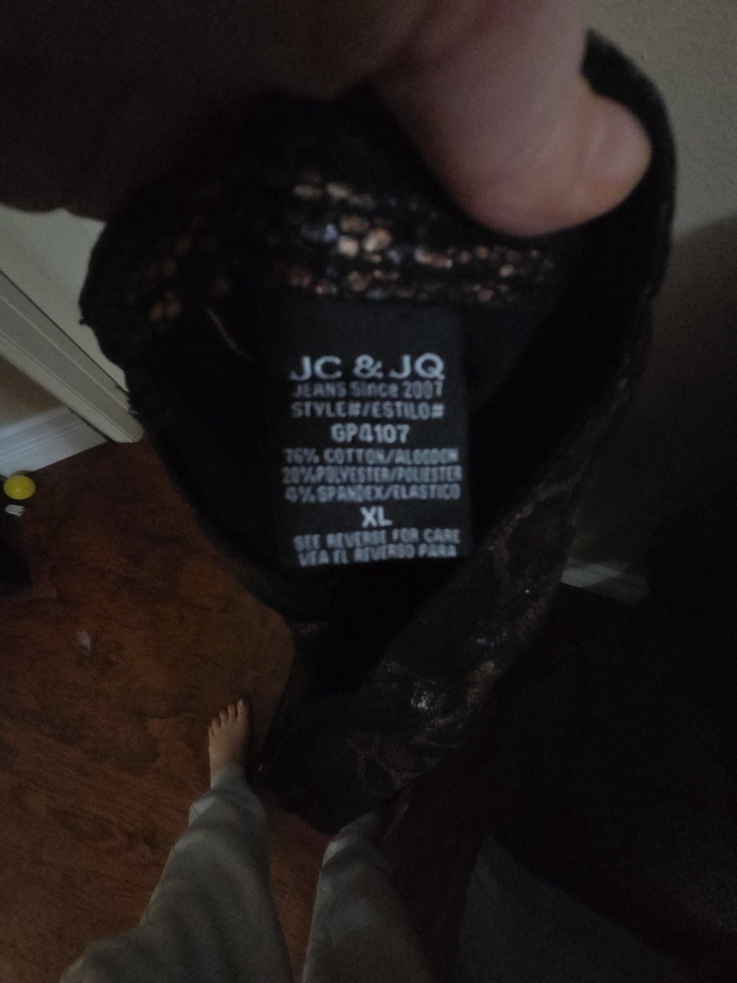 JC & JQ GP4107 Snake Print Pants Size XL Black Copper Metallic 7