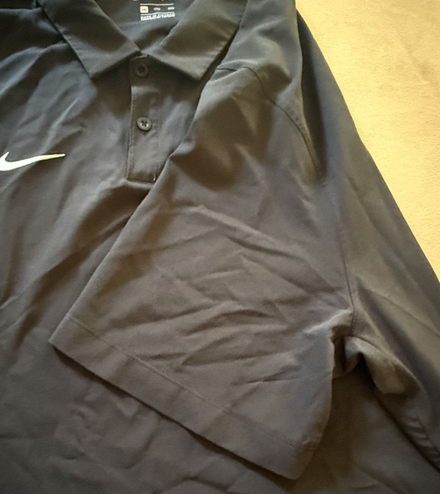Nike Ole Miss Rebels Dri-Fit Polo Size XXL Black Golf Shirt 5