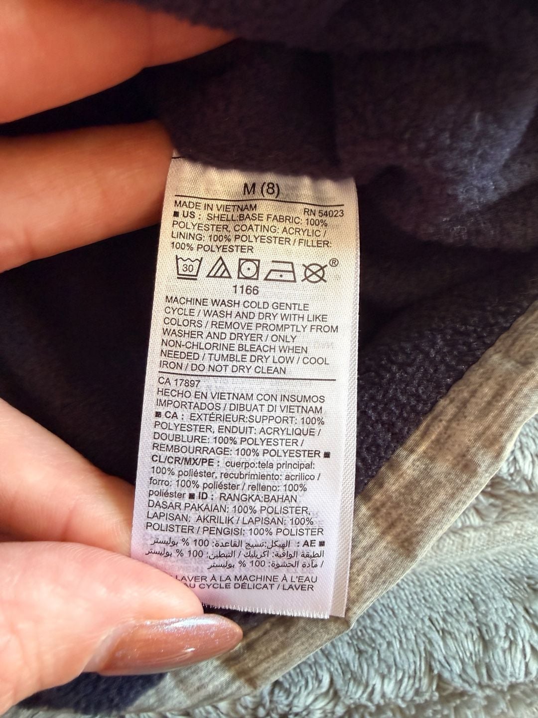 Old Navy Kids Puffer Vest Size M Gray Heather Full Zip Winter Gorpcore 5