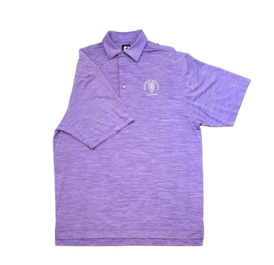 FootJoy Mens Large Purple Heather Cranberry Highlands Golf Course Polo Shirt 2