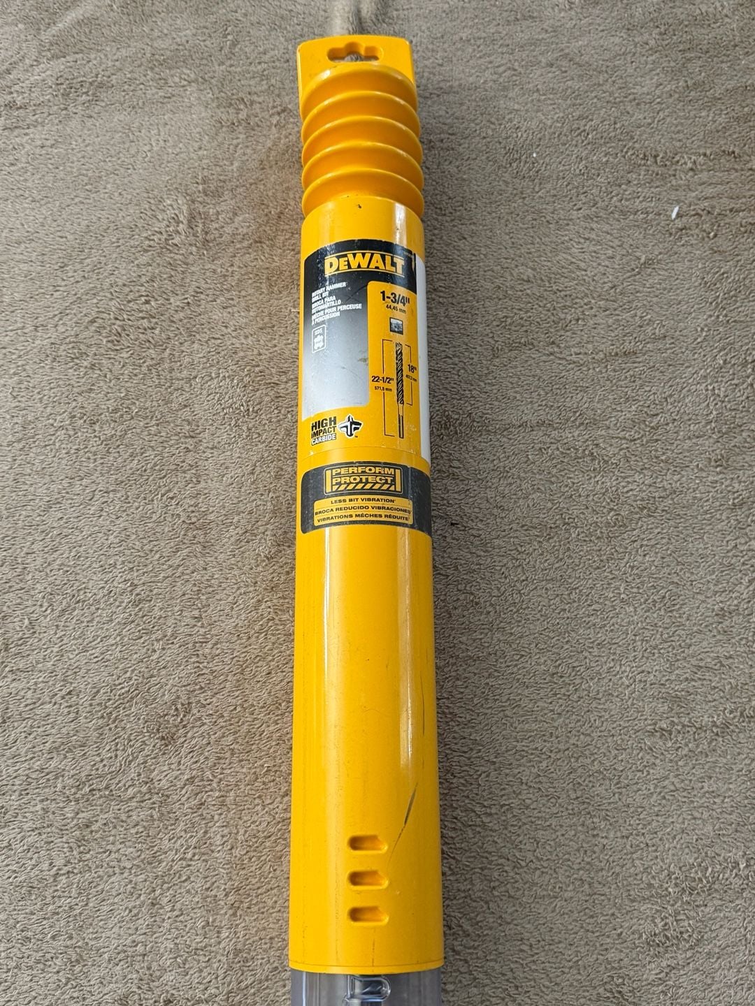 DEWALT sds Max Rotary Hammer Drill Bit 1-3/4" x 22-1/2" DW5832 3