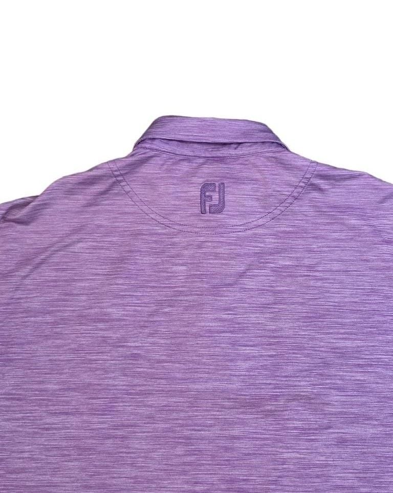 FootJoy Mens Large Purple Heather Cranberry Highlands Golf Course Polo Shirt 4