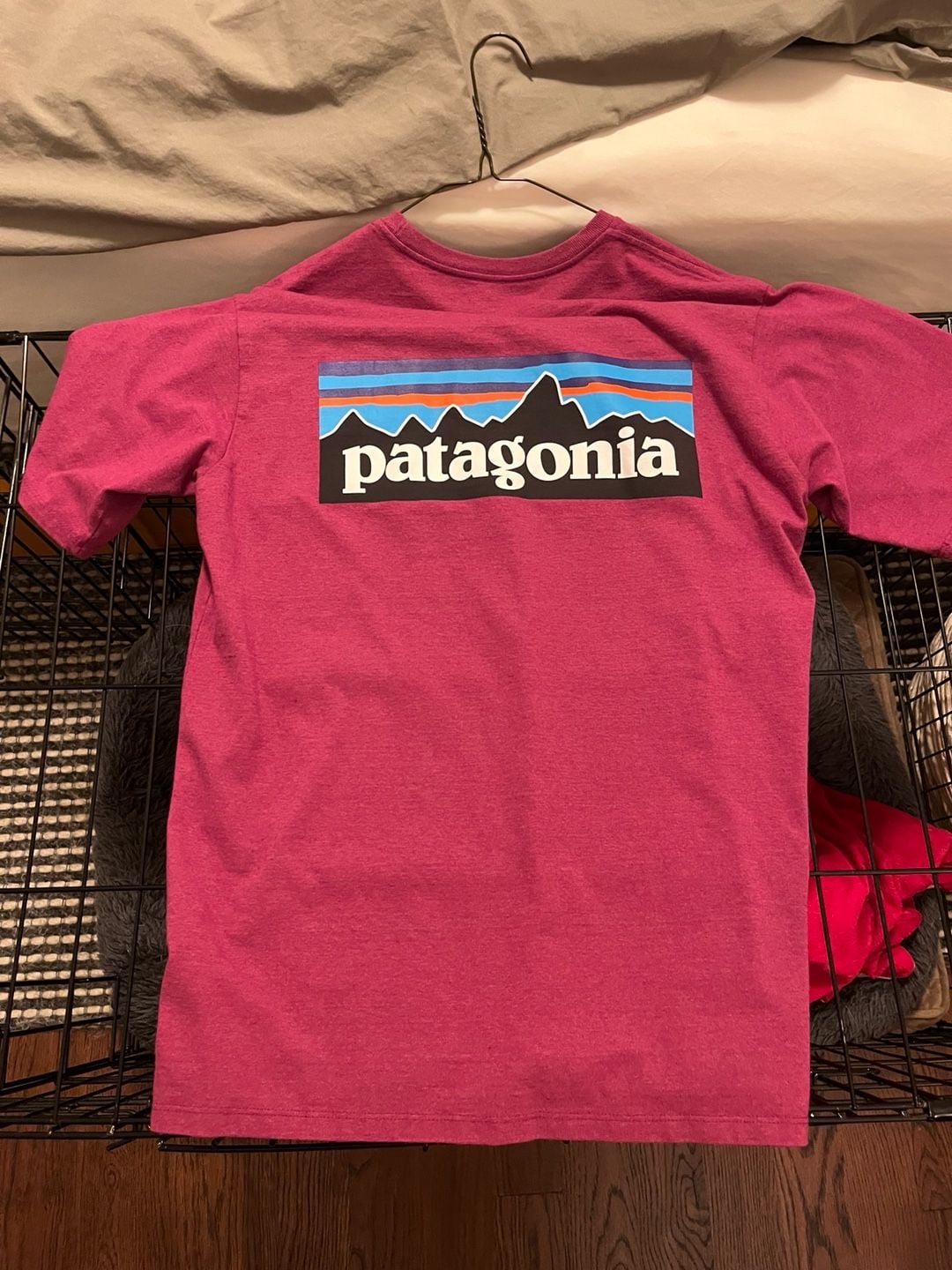 Patagonia T-Shirt Pink Logo Graphic 2