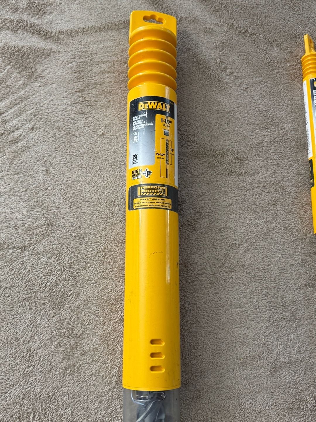 DEWALT DW5828 Rotary hammer drill bit1-1/2" x 22-1/2" 3
