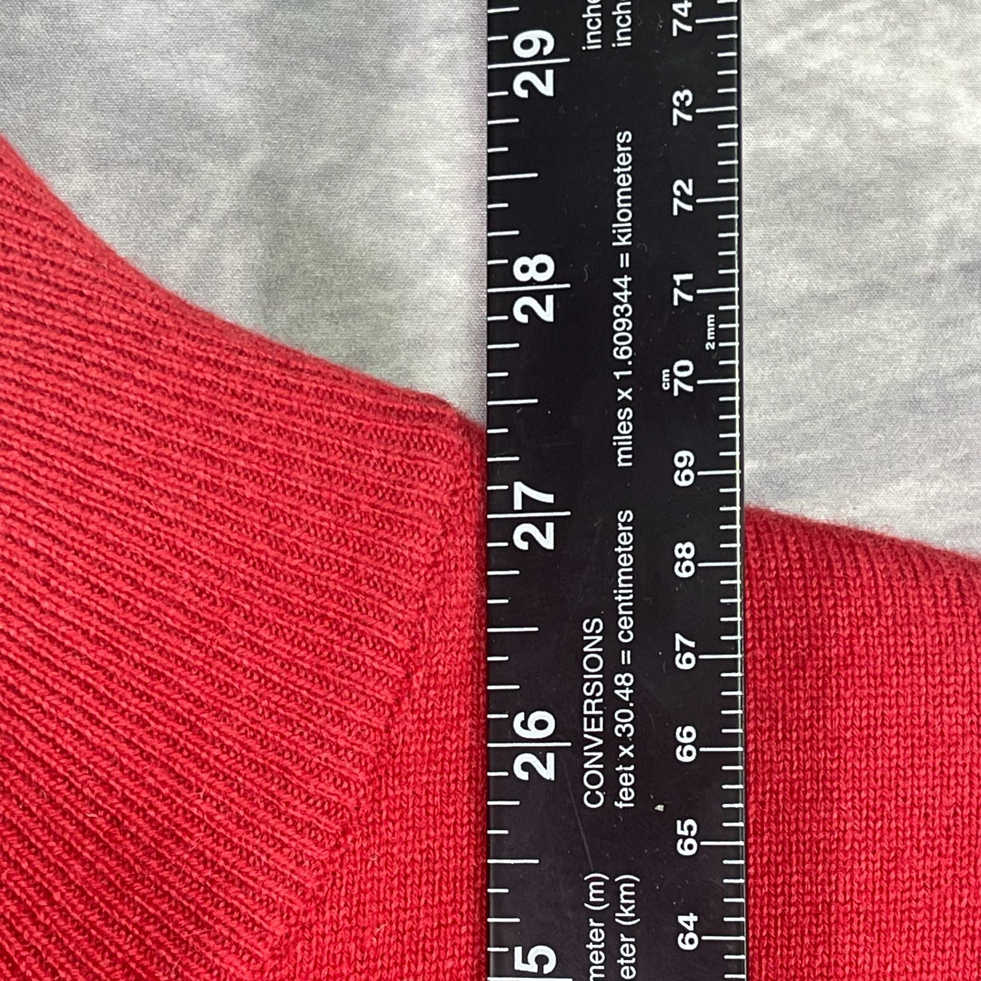 Peter Millar Luxe Blend 1/4 Zip Sweater XL Red Wool Cashmere 5