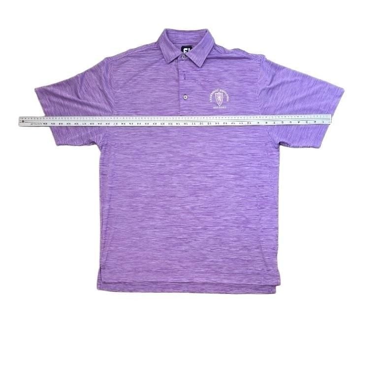 FootJoy Mens Large Purple Heather Cranberry Highlands Golf Course Polo Shirt 6