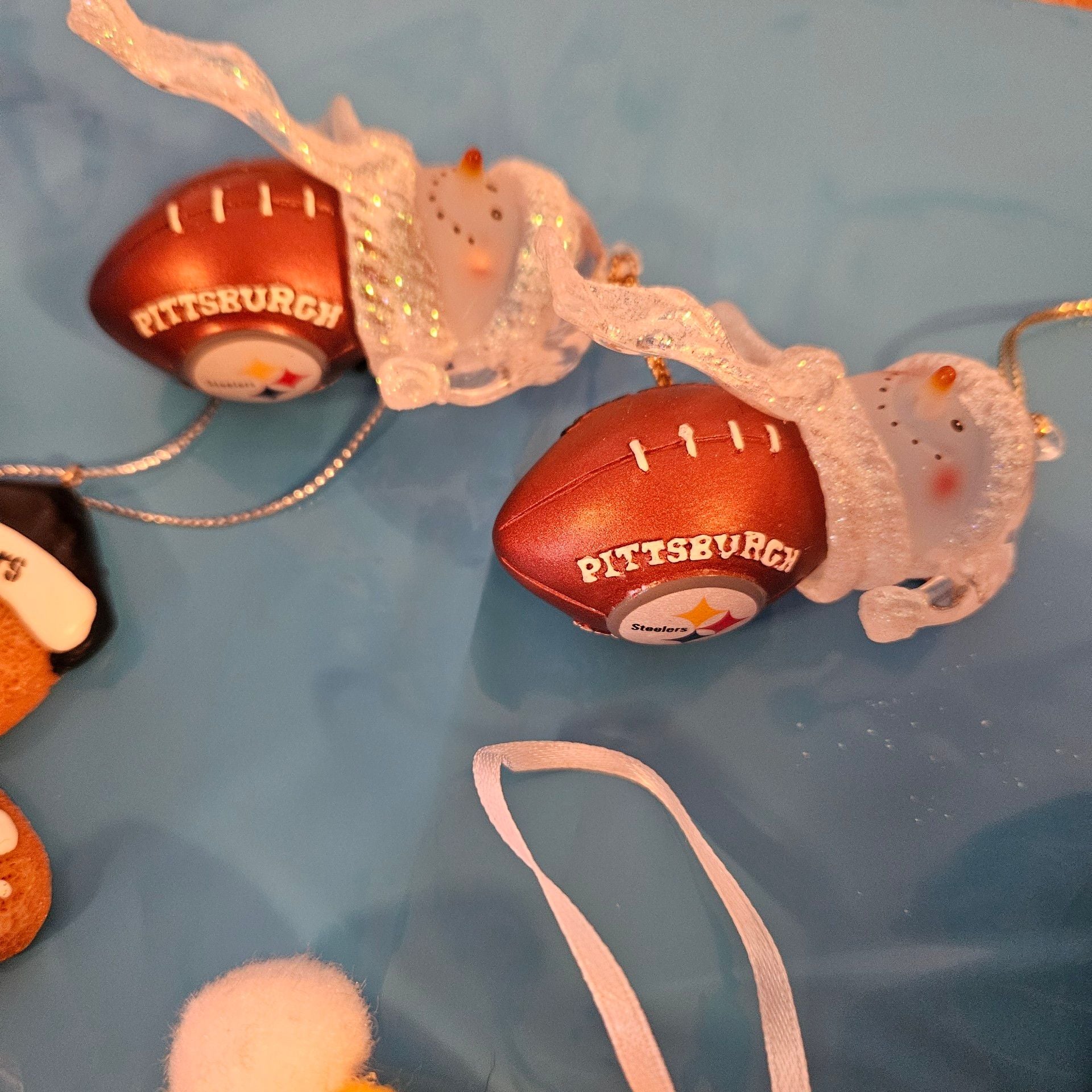 Pittsburgh Steelers NFL Christmas Ornaments Lot of 7 Collector Series 5