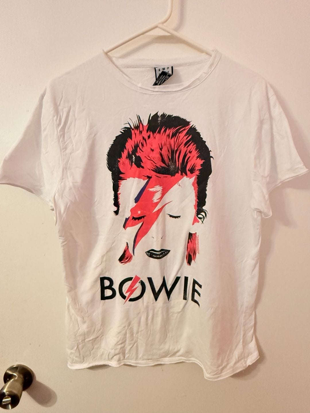 Amplified David Bowie T-Shirt Size M White Graphic Print 2