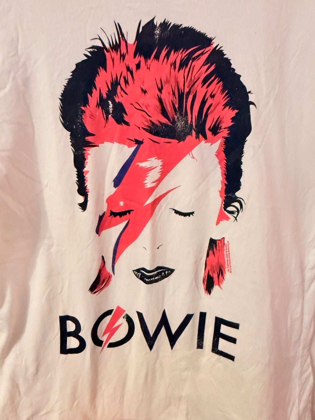 Amplified David Bowie T-Shirt Size M White Graphic Print 3