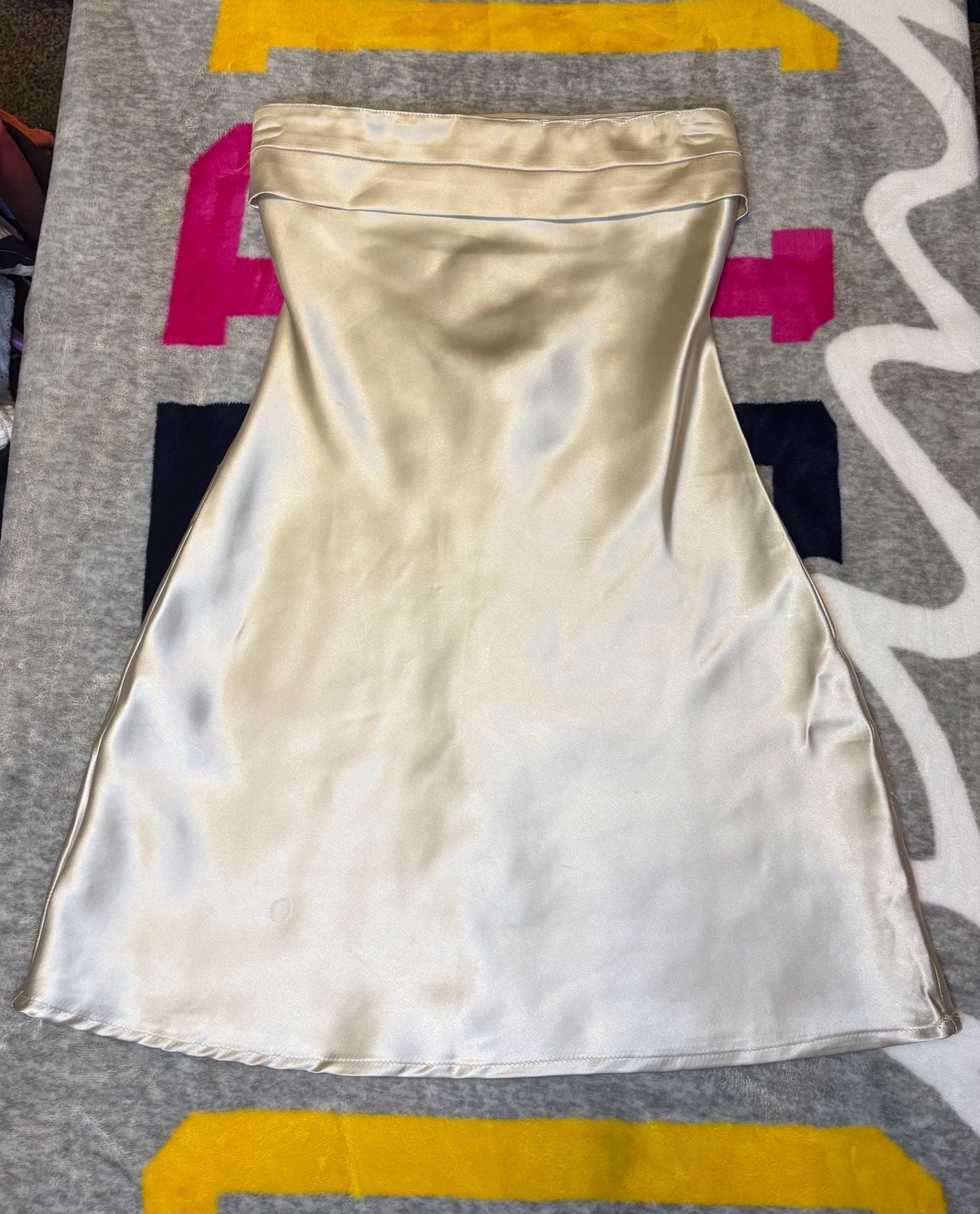 Altar'd State Satin Mini Dress Size XS Champagne 2