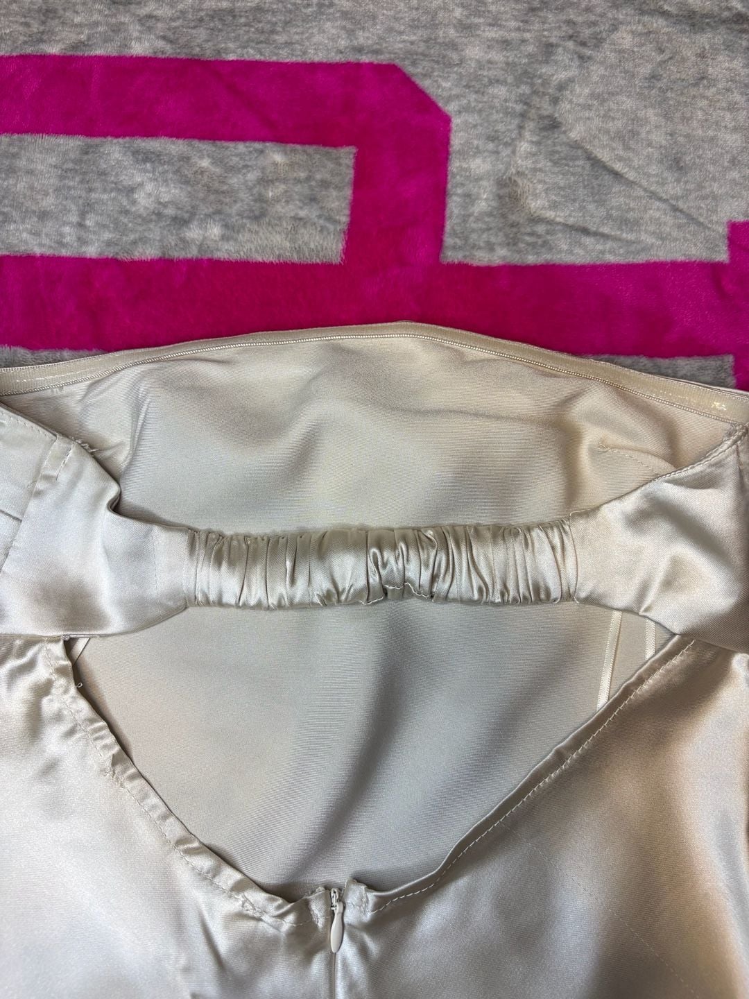 Altar'd State Satin Mini Dress Size XS Champagne 5