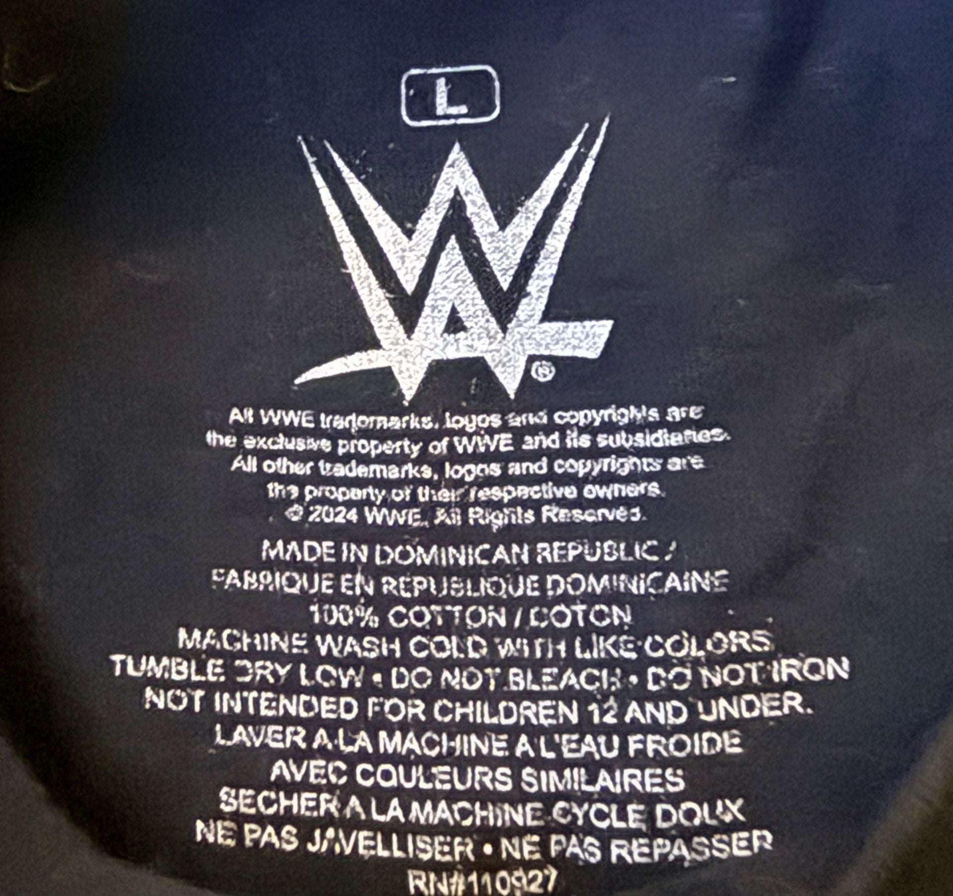 WWE The Rock Layeth The Smaketh Down T-Shirt Size L Black Graphic Tee 5