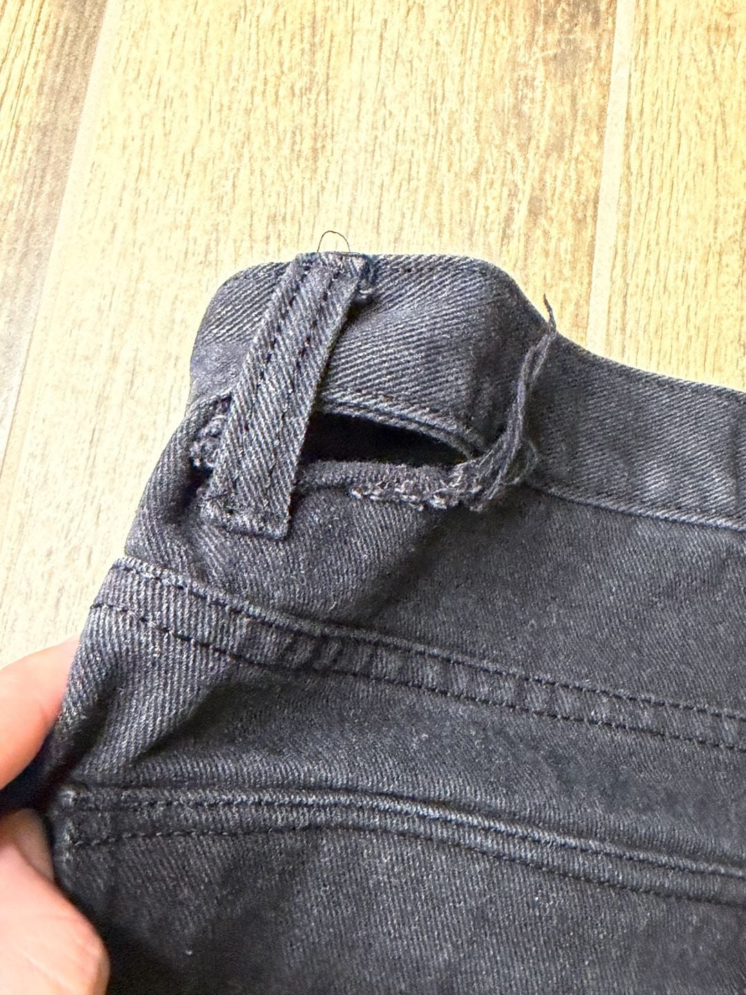 Rocawear Black Denim Jeans 34x30 Straight Leg Flap Pocket 9