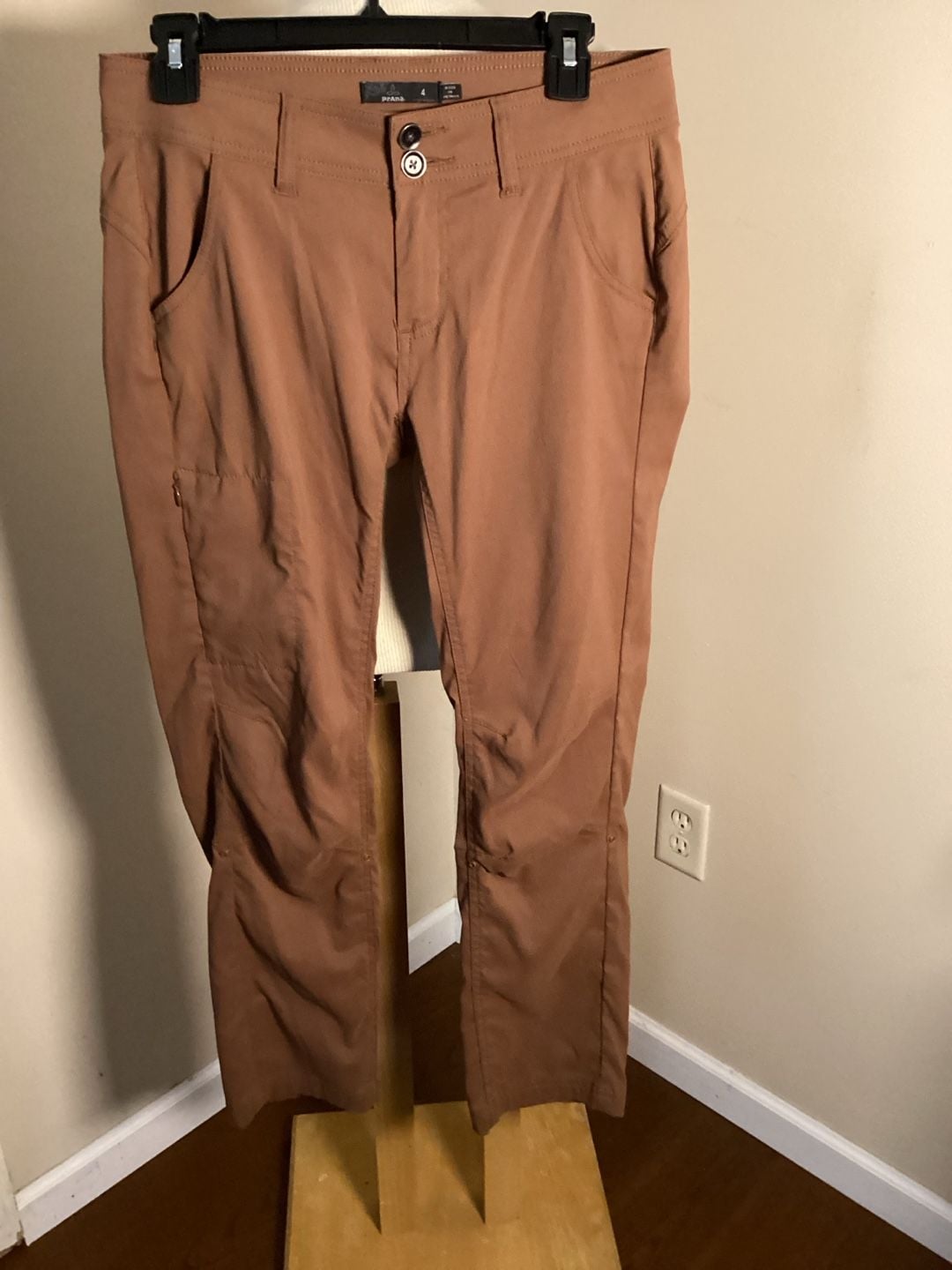 PrAna Hiking Pants Size 4 Brown Stretch Outdoor 2