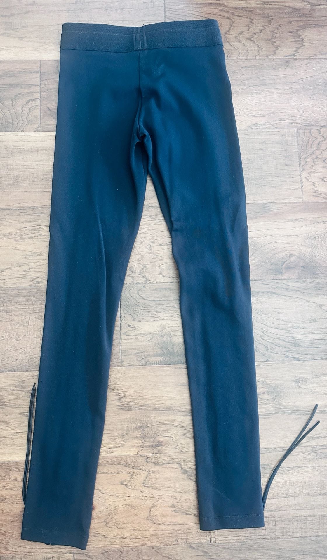 BCBGMaxAzria Elin Lace-Up Leggings Size M Black 7