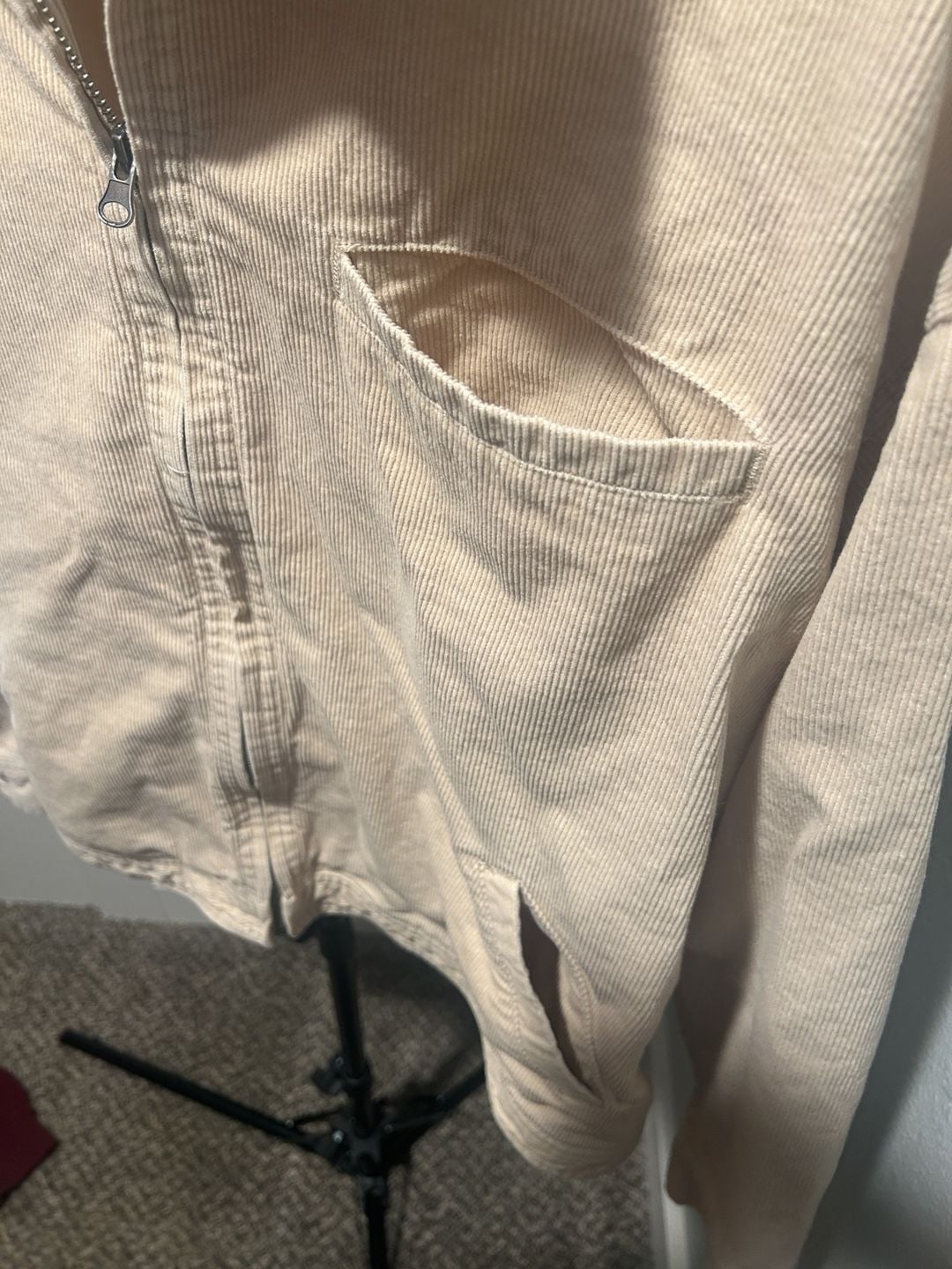 Wild Fable Corduroy Zip Jacket Size XL Beige Full Zip Cotton Outerwear 5