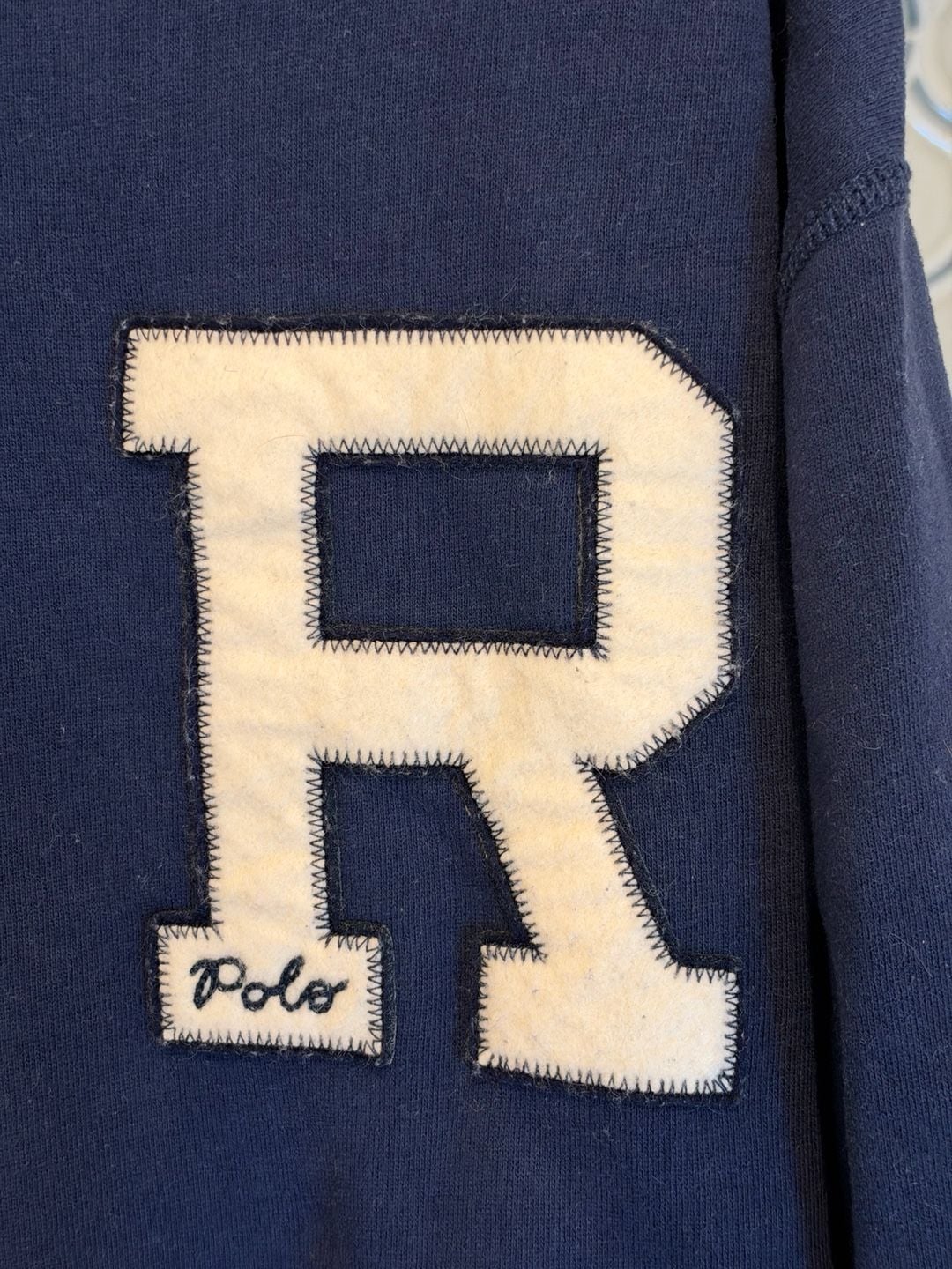 Polo Ralph Lauren Sweatshirt Size XS Tall Navy Blue R Patch 3