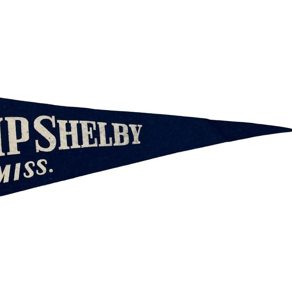 VTG WW2 Camp Shelby Mississippi Army Felt Pennant 4