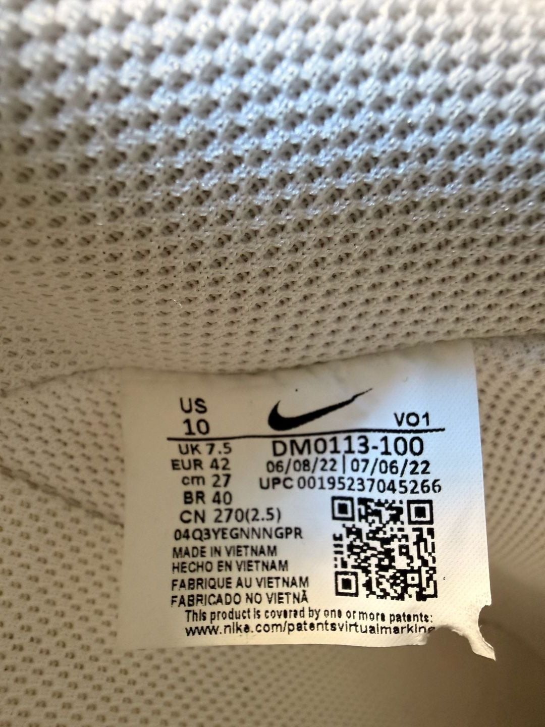 Nike Court Vision Alta White Sneakers 3