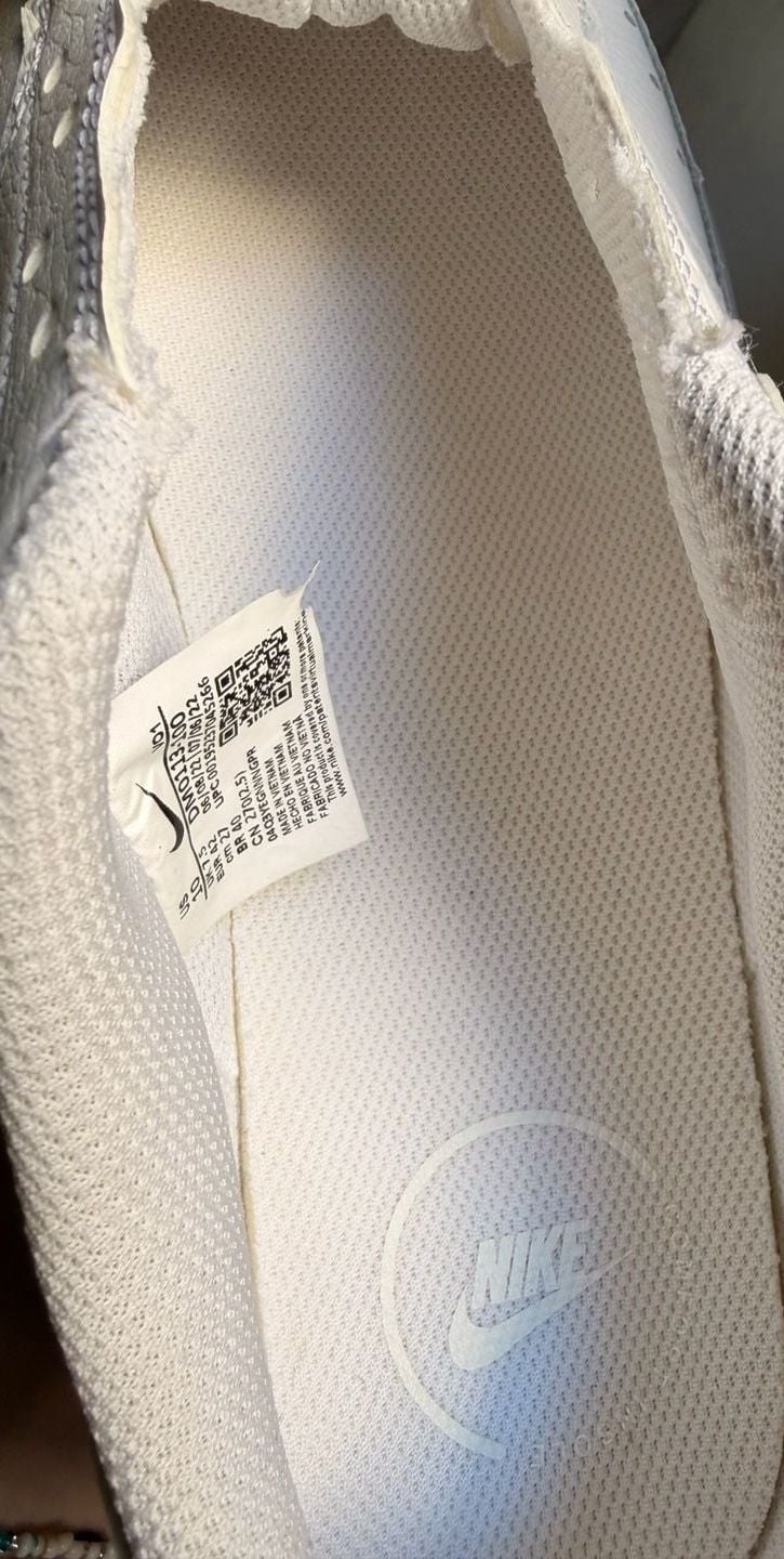 Nike Court Vision Alta White Sneakers 6