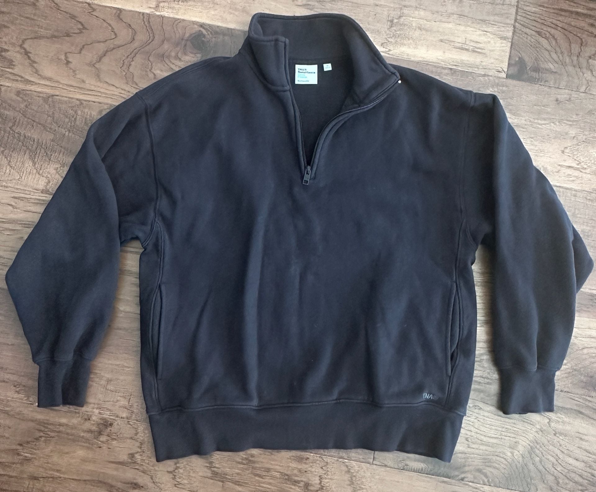 TNA Sweatfleece 1/2 Zip Sweatshirt Black 4