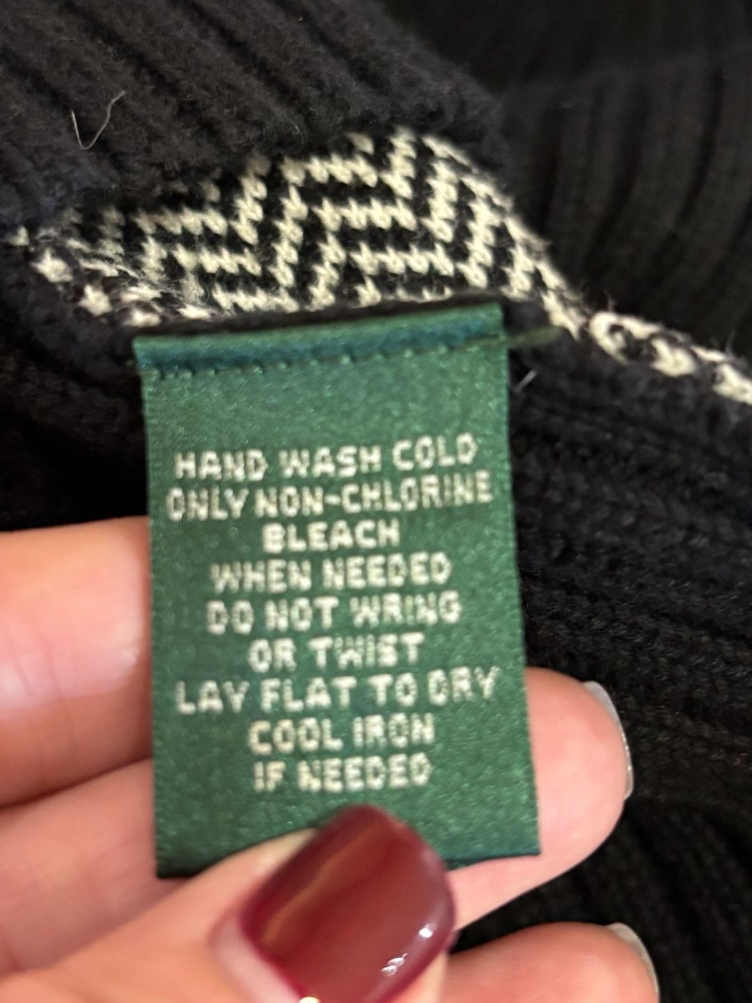 LRL Ralph Lauren Herringbone Black IZip Sweater Vest M 7
