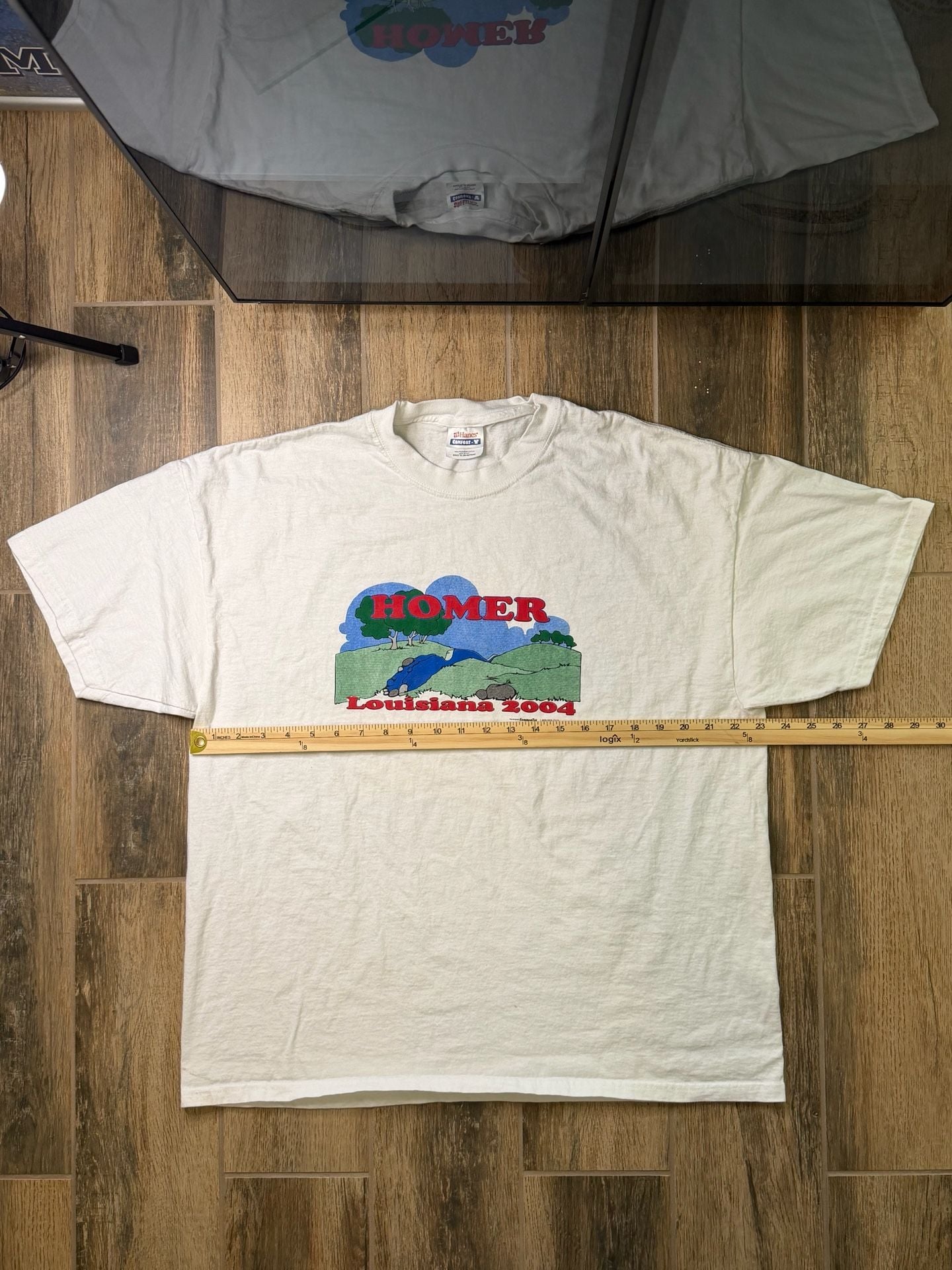 2004 Vintage T-Shirt Homer Louisiana Size XL White Graphic Tee 5