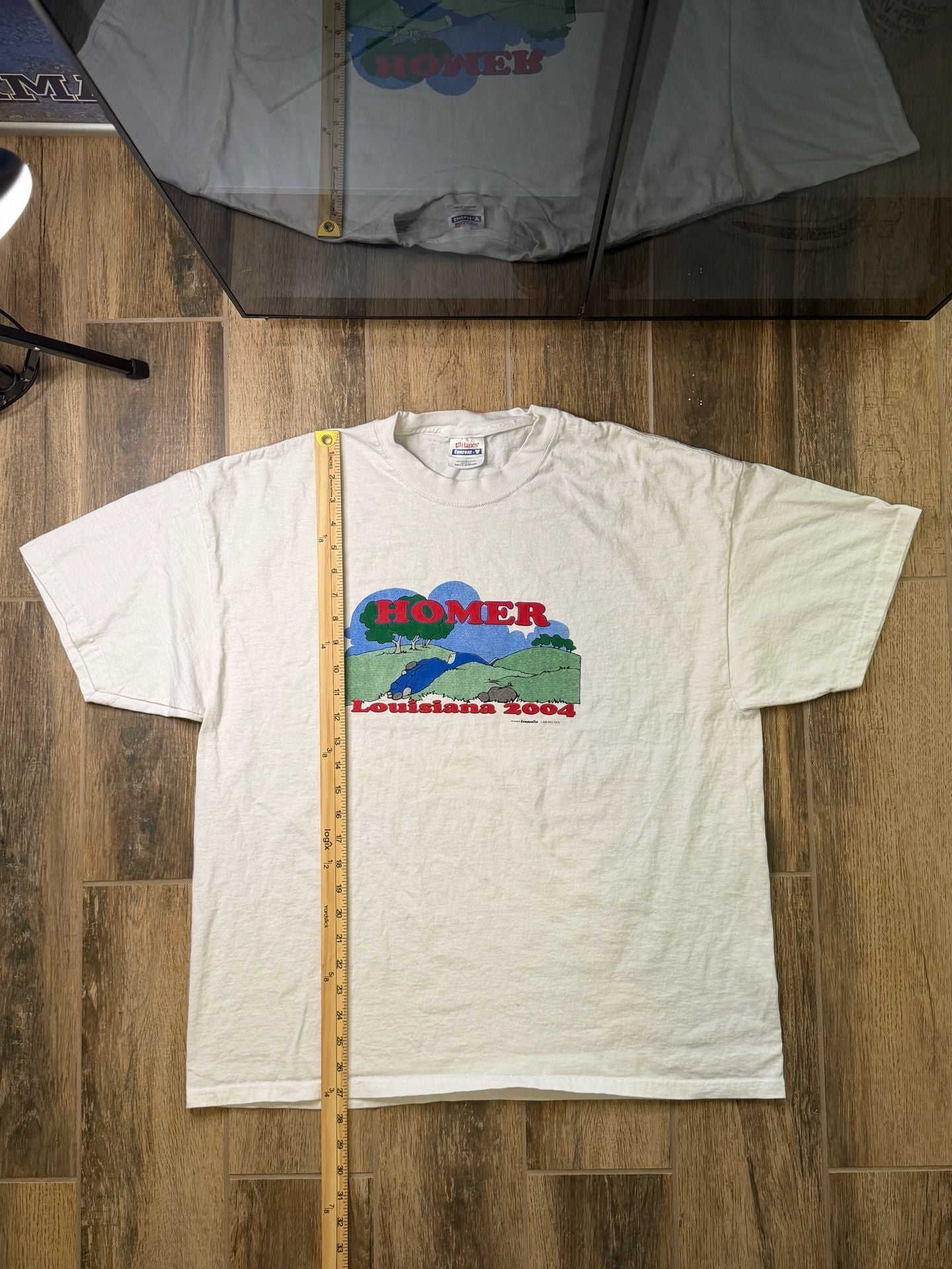 2004 Vintage T-Shirt Homer Louisiana Size XL White Graphic Tee 6
