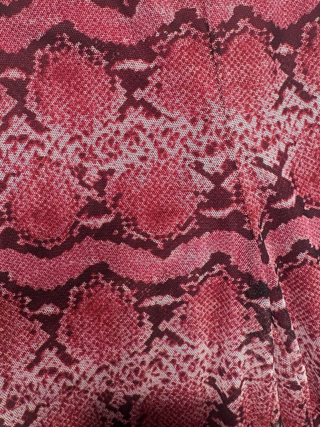 Urban Outfitters Snake Print Flare Pants Size S Pink Black 5