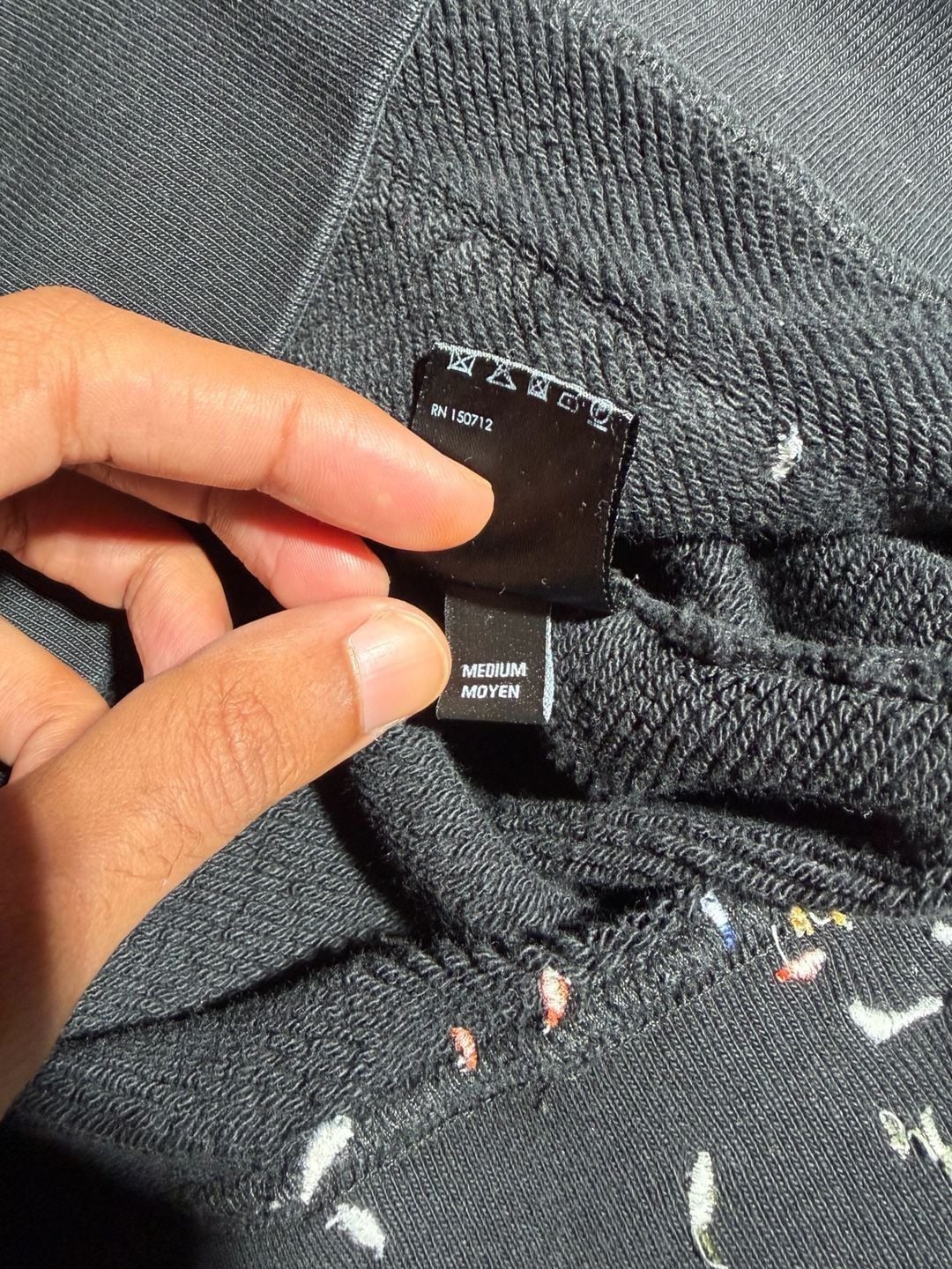 Amiri Paint Drip Logo Hoodie Black 6