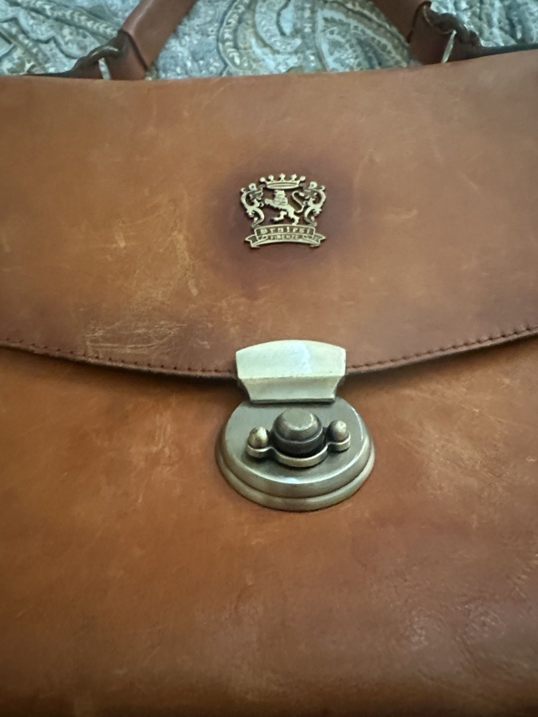 Pratesi Firenze Leather Brown Satchel 3