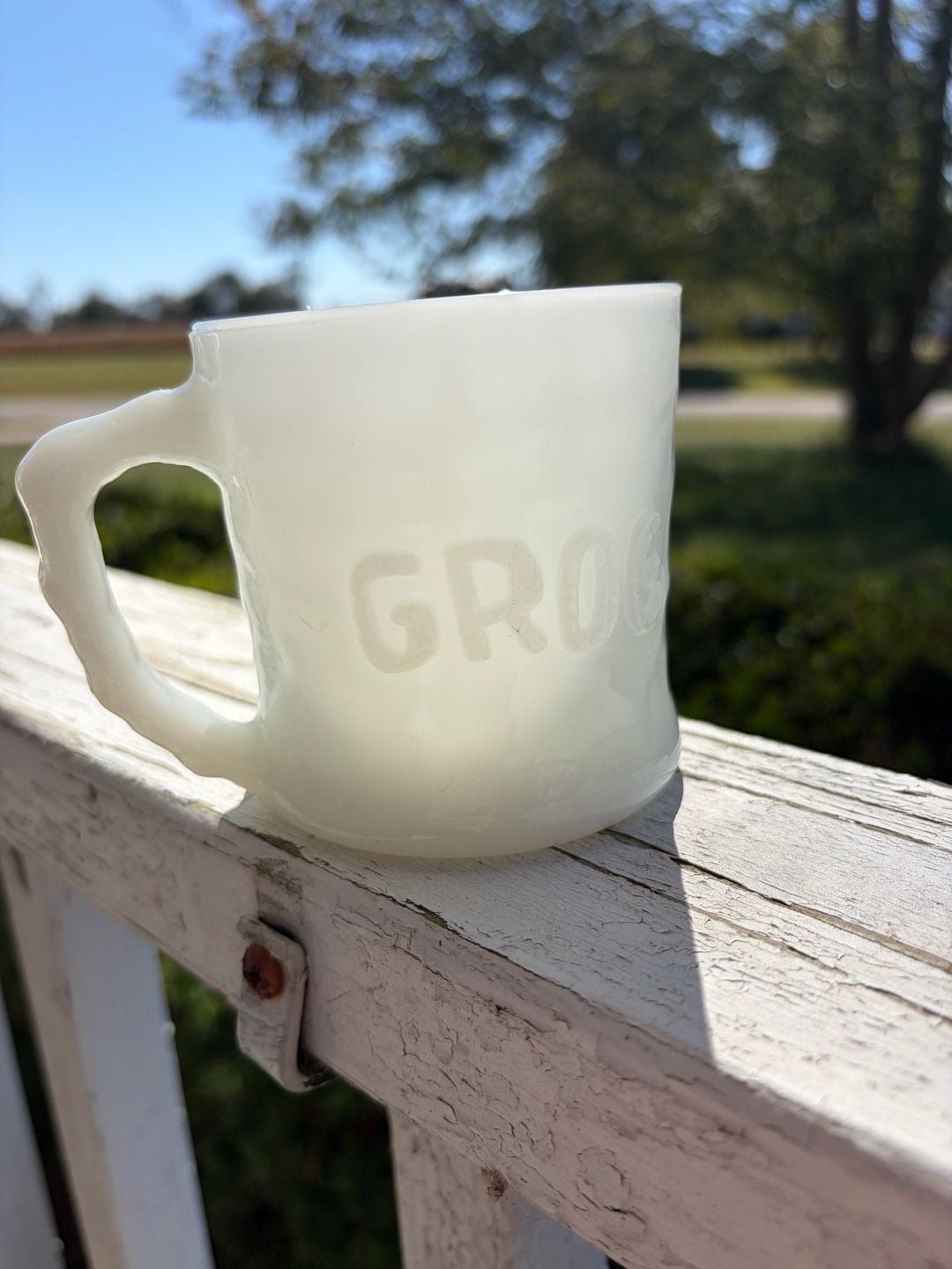 Antique BC Comics Grog Milk Glass Coffee Mug - , 2