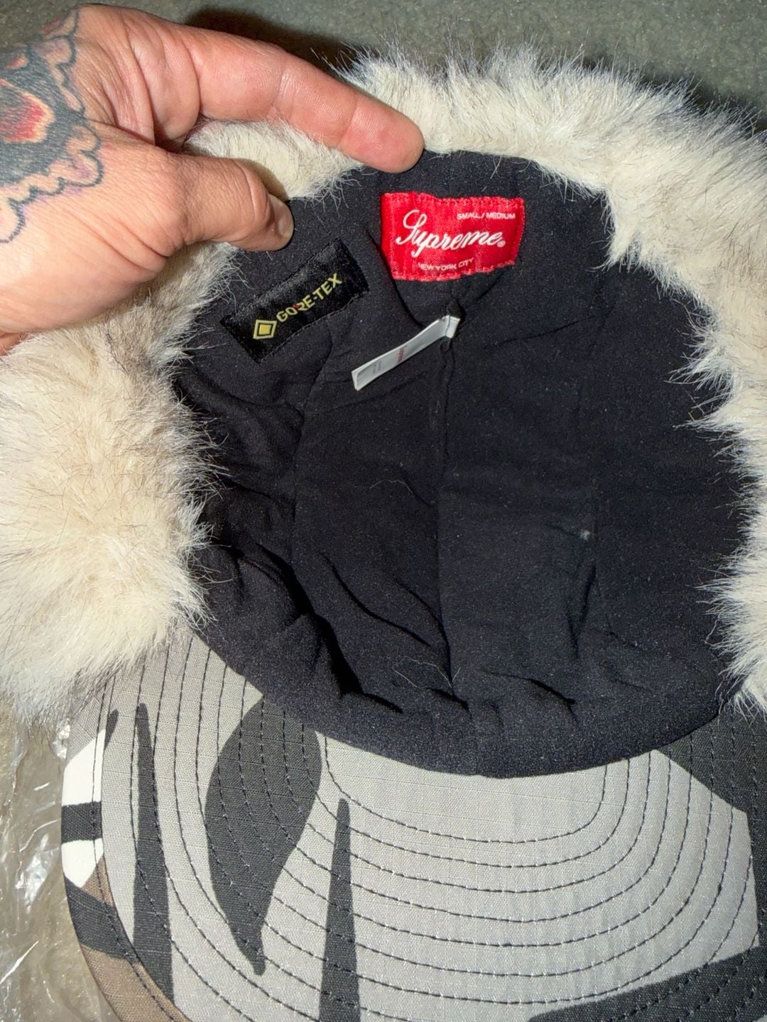 Supreme Faux Fur Trooper Hat Camo 5