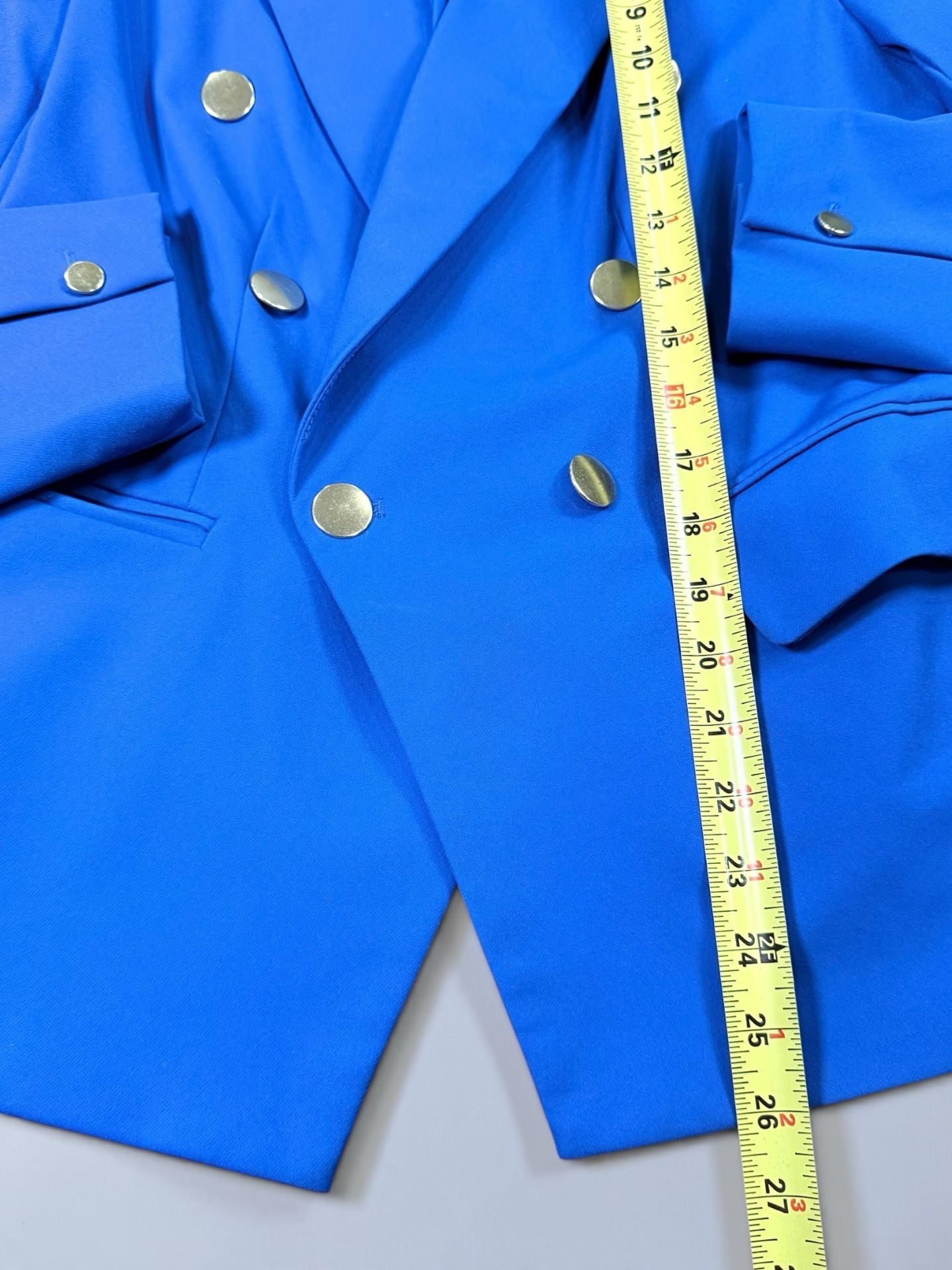 Women’s House of Harlow 1960 Blue Double Breasted Blazer Size S 7