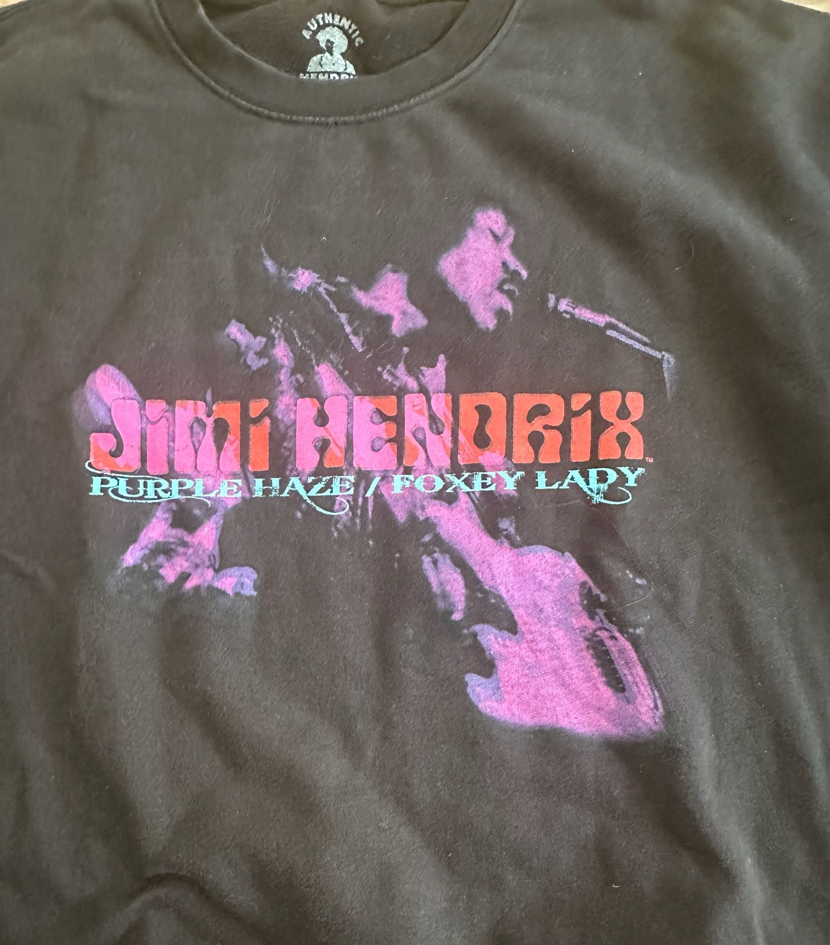 Authentic Hendrix Jimi Hendrix Purple Haze Sweatshirt Size S Black 4