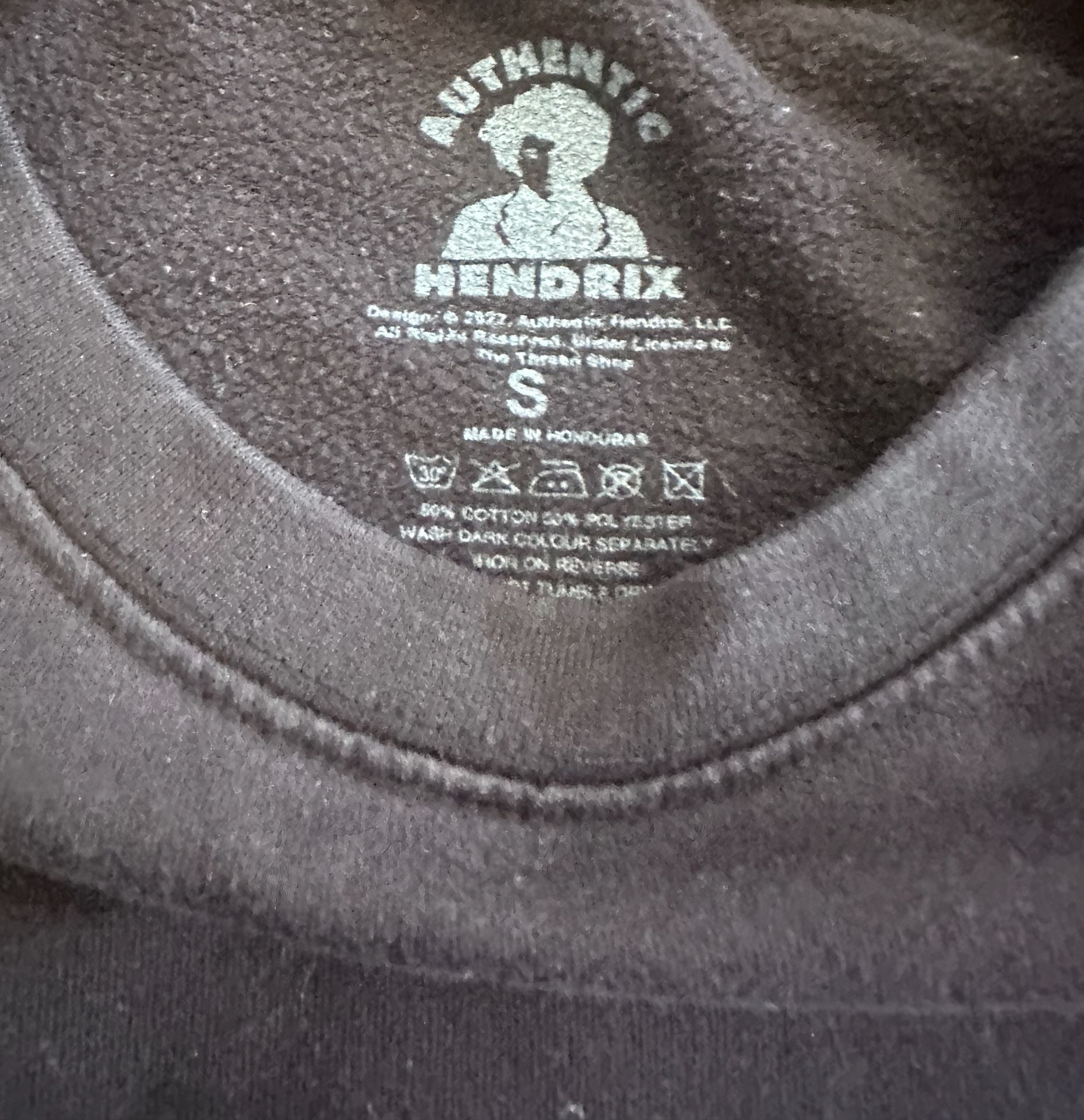 Authentic Hendrix Jimi Hendrix Purple Haze Sweatshirt Size S Black 5