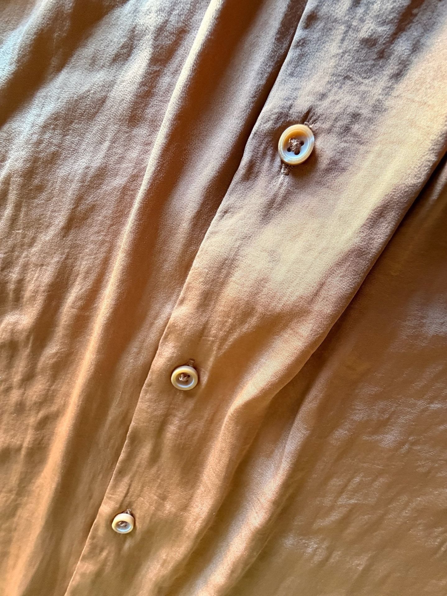 Nine West Short Sleeve Collared Shirt Size XL Cinnamon 6