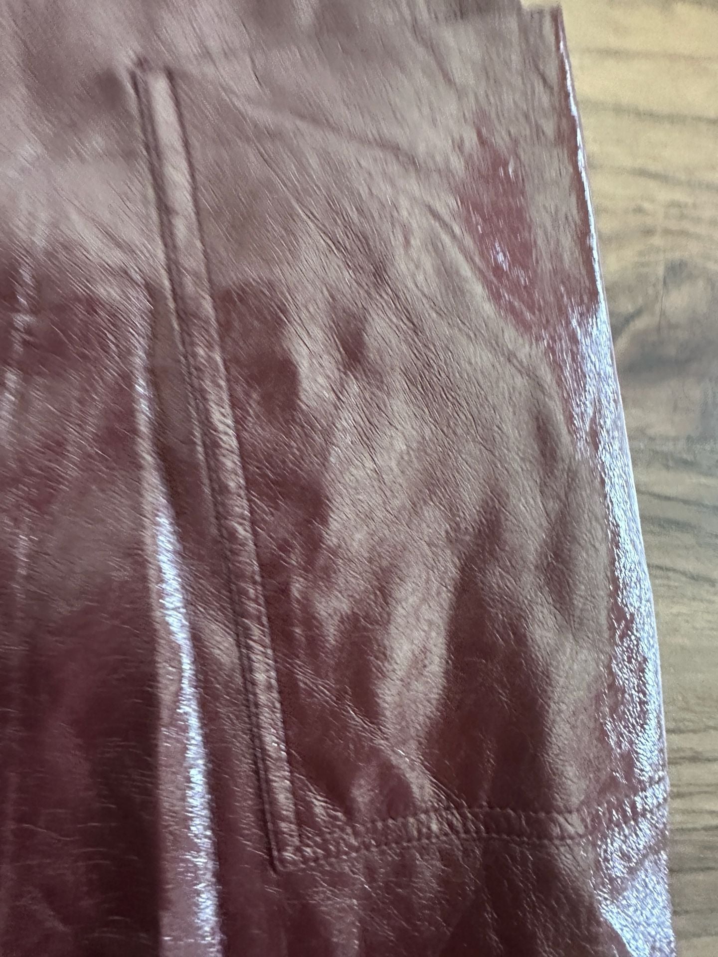 Pilcro Faux Leather Skirt Brown 4